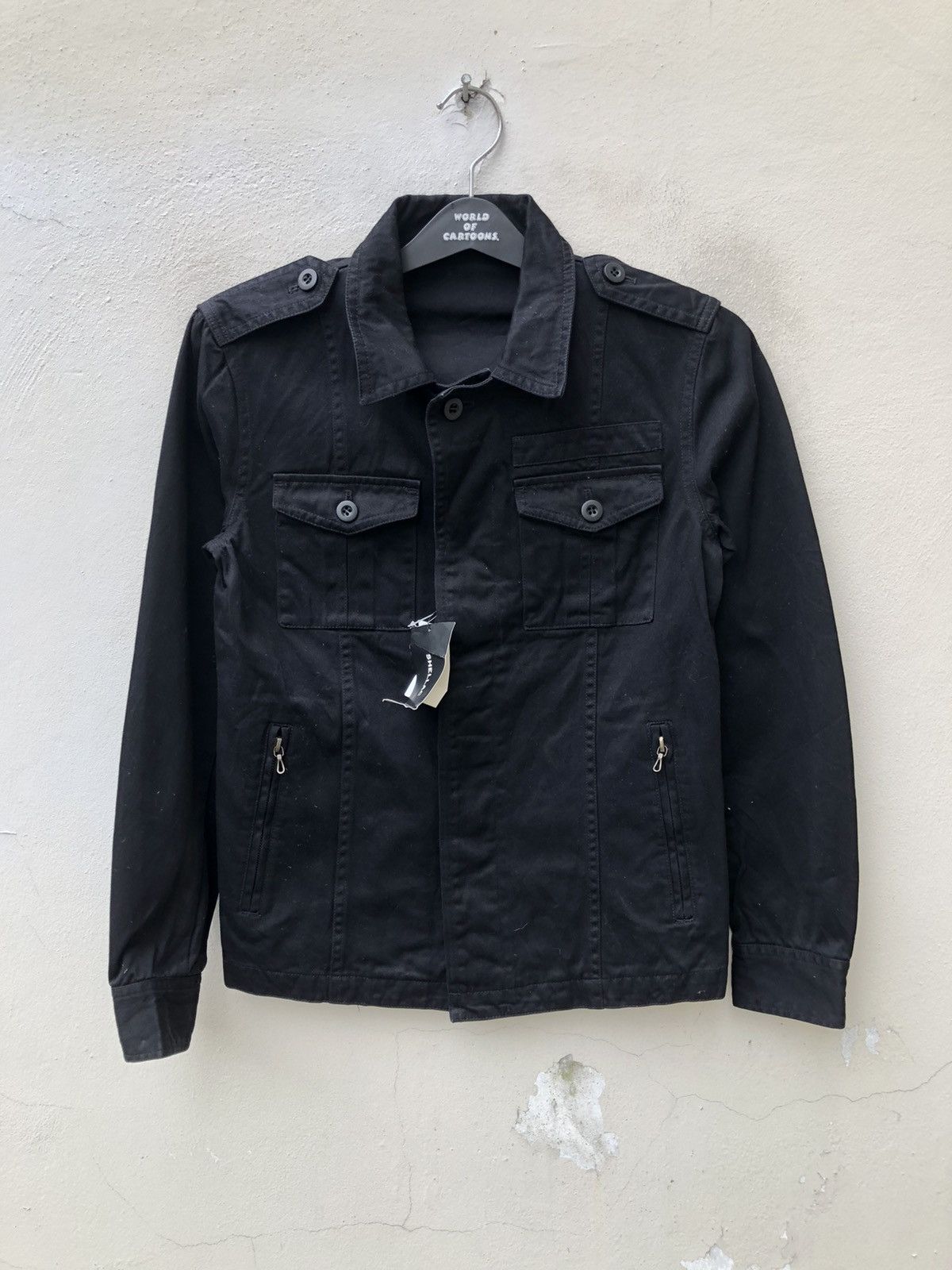 image of NWT Shellac Japan 4 Pocket Button Jacket in Black, Men's (Size Small)