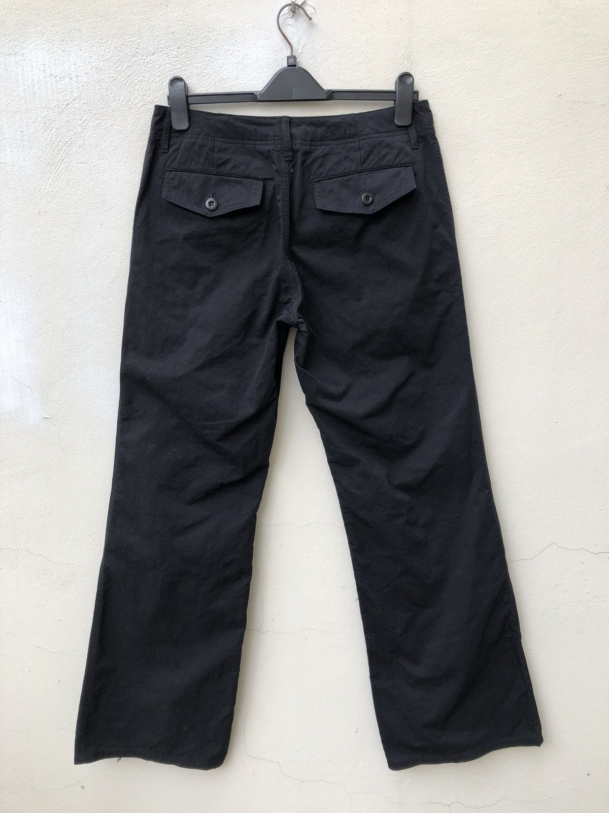 Shellac Shellac Made in Japan Nylon Black Wide Leg Trouser Size US 31 - 11 Thumbnail