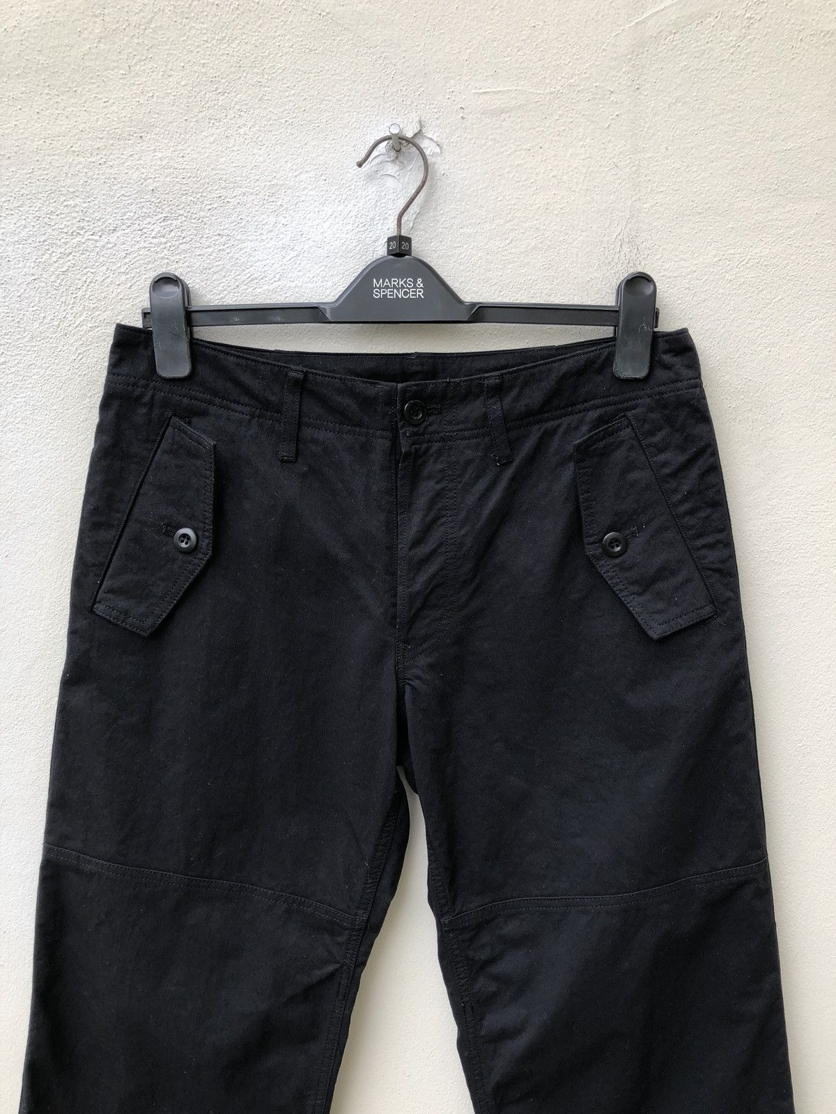 Shellac Shellac Made in Japan Nylon Black Wide Leg Trouser Size US 31 - 6 Thumbnail