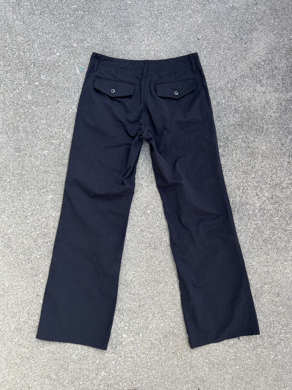 Shellac Shellac Made in Japan Nylon Black Wide Leg Trouser Size US 31 - 4 Thumbnail