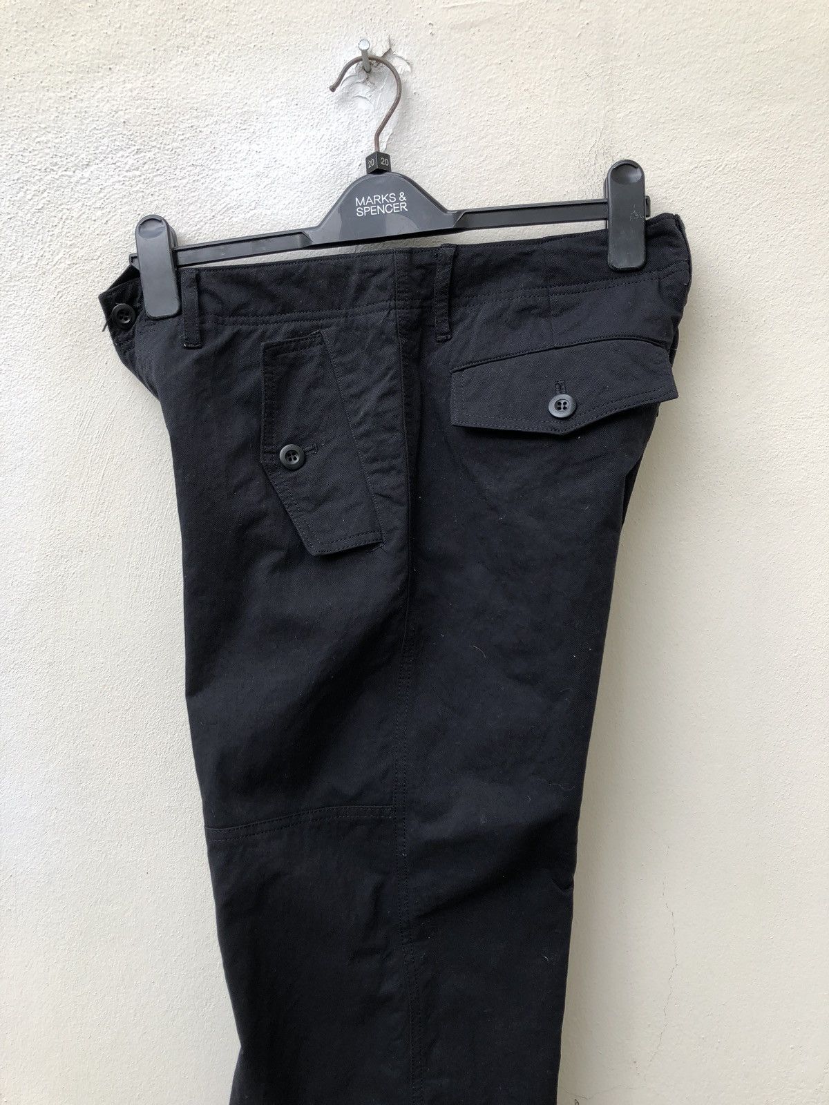 Shellac Shellac Made in Japan Nylon Black Wide Leg Trouser Size US 31 - 14 Thumbnail