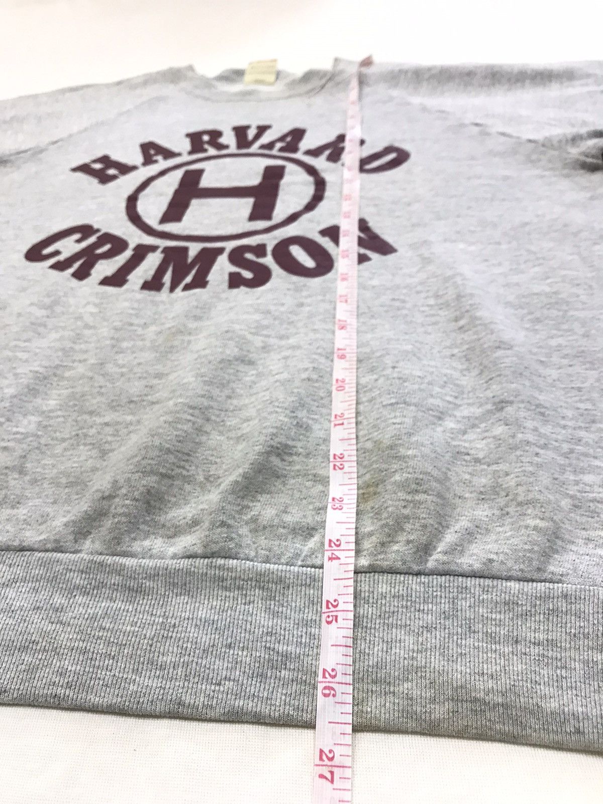 Vintage VTG HARVARD CRIMSON 50-50 COTTON POLYESTER PULLOVER SWEATER Size US L / EU 52-54 / 3 - 7 Thumbnail
