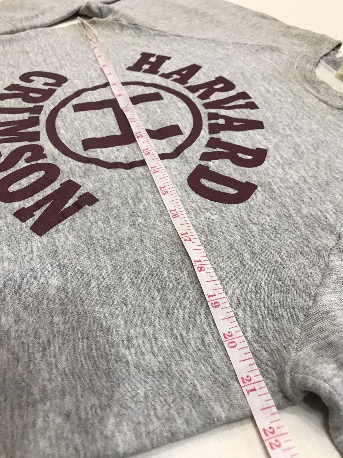 Vintage VTG HARVARD CRIMSON 50-50 COTTON POLYESTER PULLOVER SWEATER Size US L / EU 52-54 / 3 - 6 Thumbnail