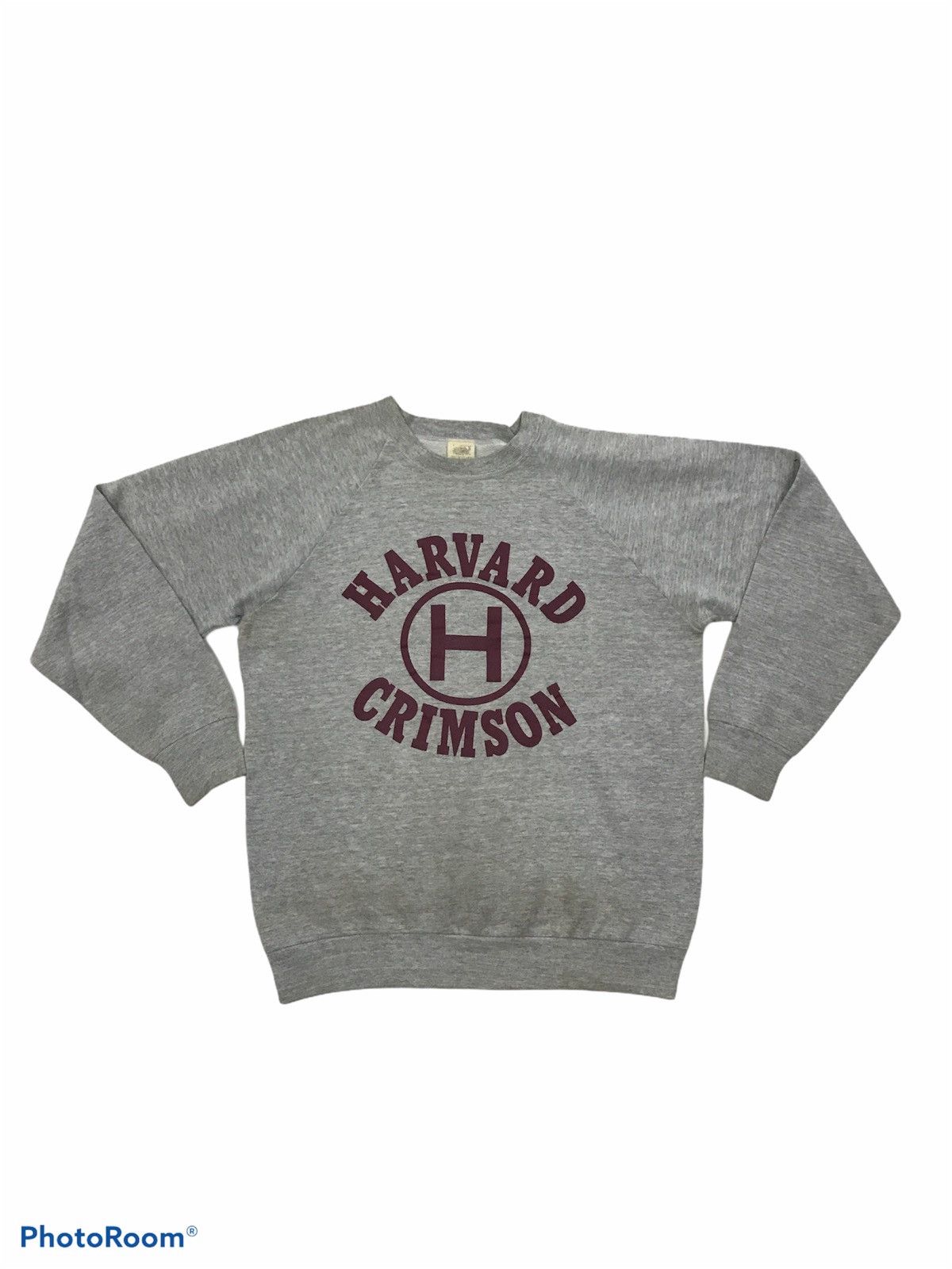 Vintage VTG HARVARD CRIMSON 50-50 COTTON POLYESTER PULLOVER SWEATER Size US L / EU 52-54 / 3 - 1 Thumbnail
