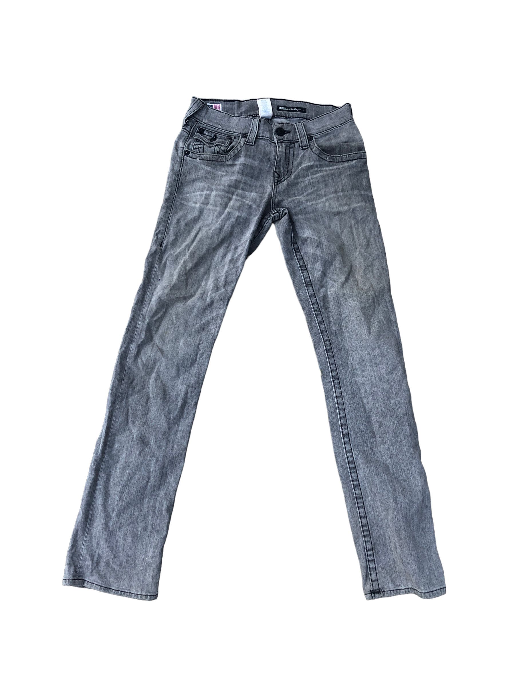 True Religion × Vintage Vintage True Religion Jeans Size 28 RICKY Gray/Green Size US 28 / EU 44 - 3 Thumbnail