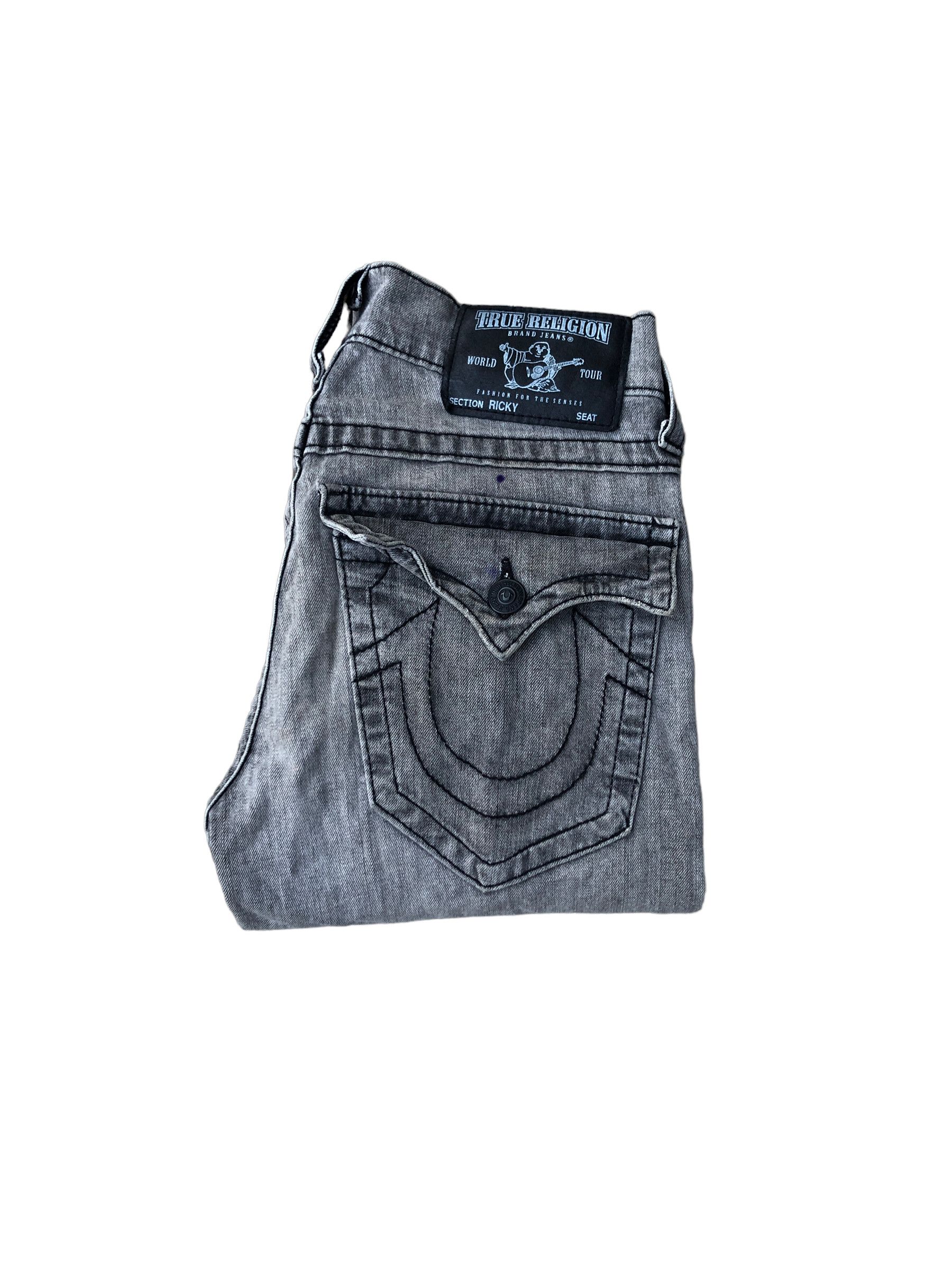 True Religion × Vintage Vintage True Religion Jeans Size 28 RICKY Gray/Green Size US 28 / EU 44 - 1 Thumbnail