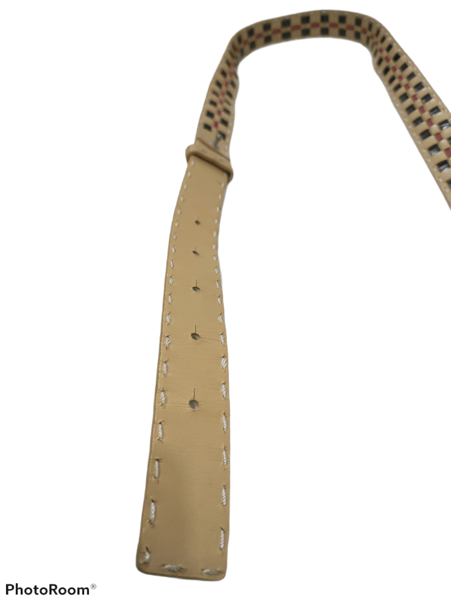 Burberry BURBERRY LONDON LEATHER EMBROIDERED BELT 35-37 Size 36 - 5 Thumbnail
