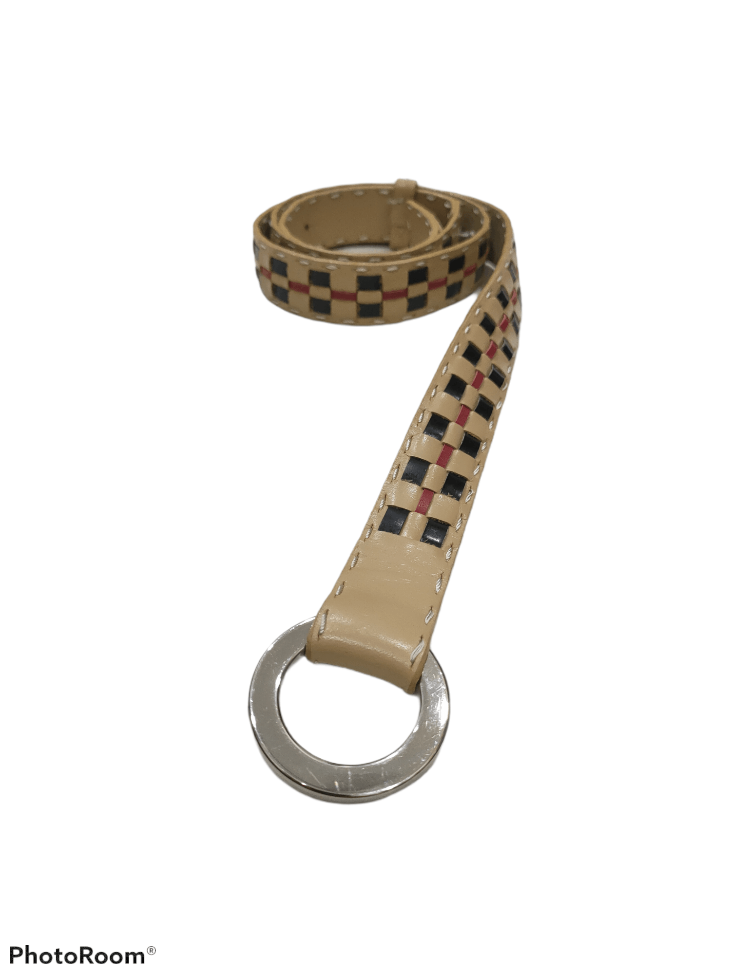 Burberry BURBERRY LONDON LEATHER EMBROIDERED BELT 35-37 Size 36 - 1 Thumbnail