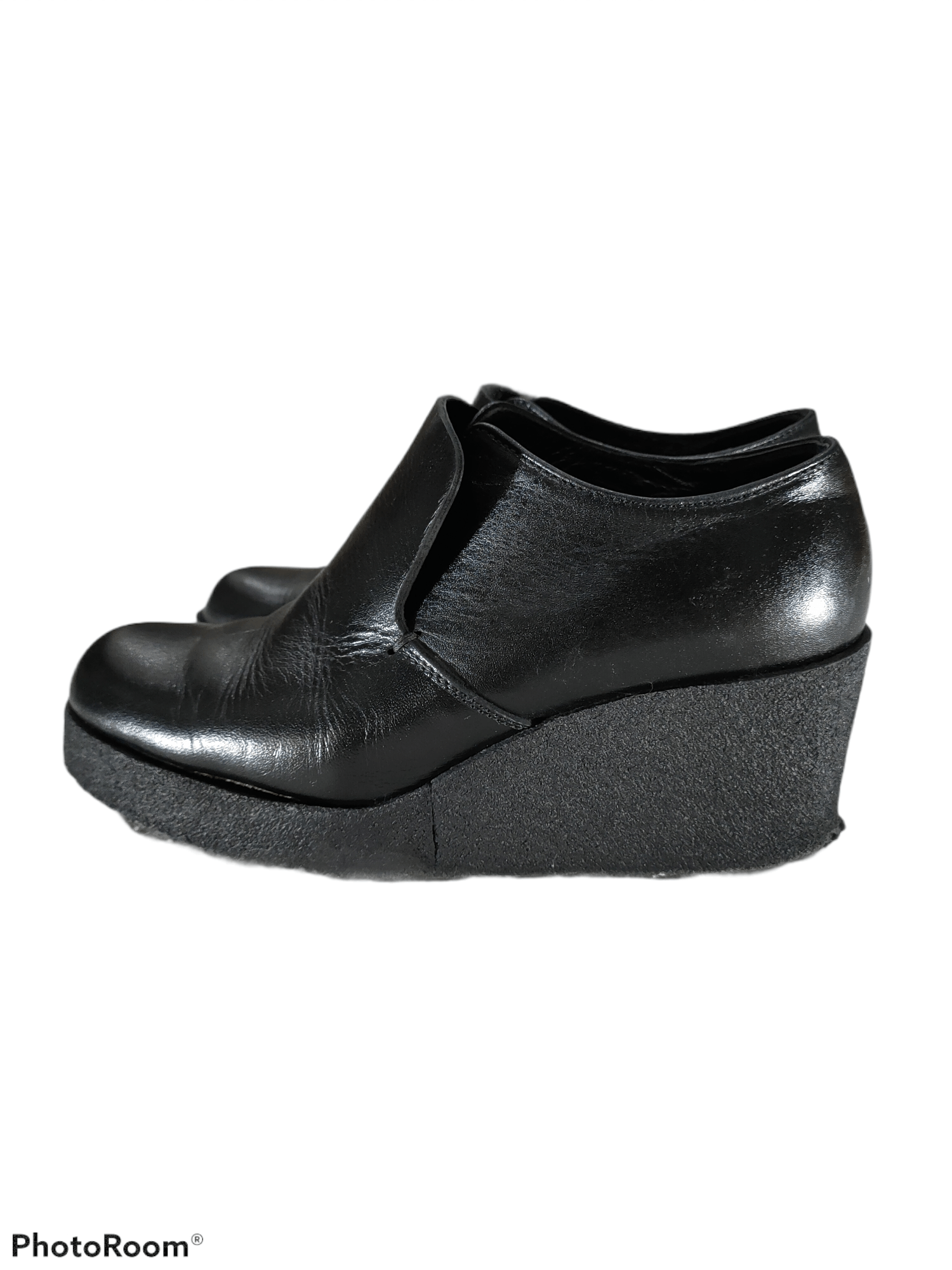Yohji Yamamoto Y's PLATFORM SLIP ON LEATHER LOAFER SS16 Size US 5 / EU 37 - 4 Thumbnail