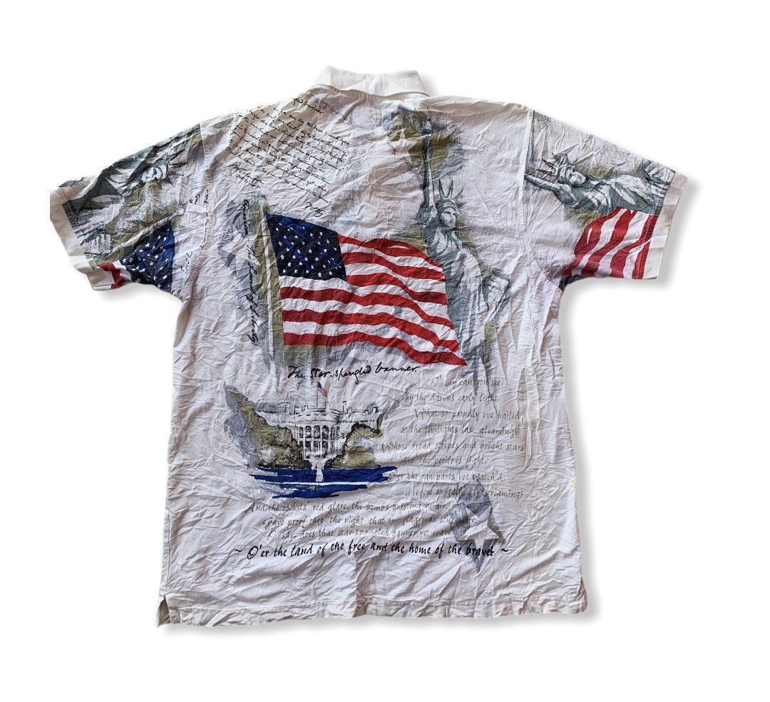 Vintage Vintage Divots America Statue Of Liberty Full Print Tshirt Size US XL / EU 56 / 4 - 1 Thumbnail