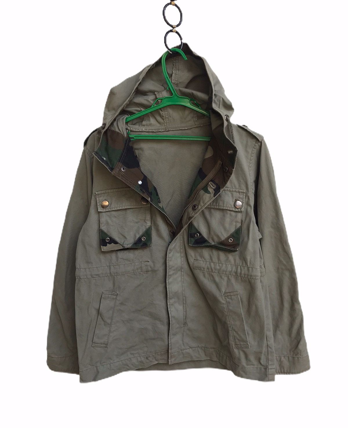 Vintage 🔥Sue Brand Military Jacket With Hoodies Size US M / EU 48-50 / 2 - 3 Thumbnail