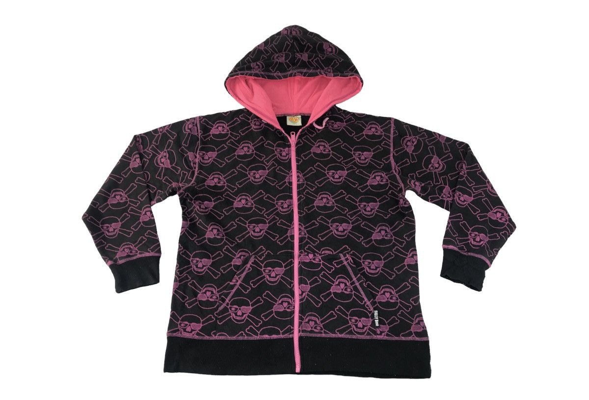 Japanese Brand × Vintage Silly Bee Hoodies Jacket Zip Up Skull Design Unisex Wear Size M / US 6-8 / IT 42-44 - 1 Thumbnail