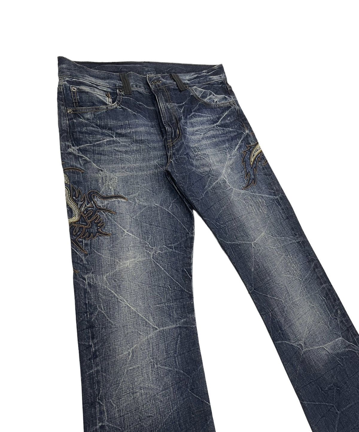 パンツ Tribal Embroidery Flared Jeans Tornado Mart Tribal Embroidery Flared Jeans – Paroxa