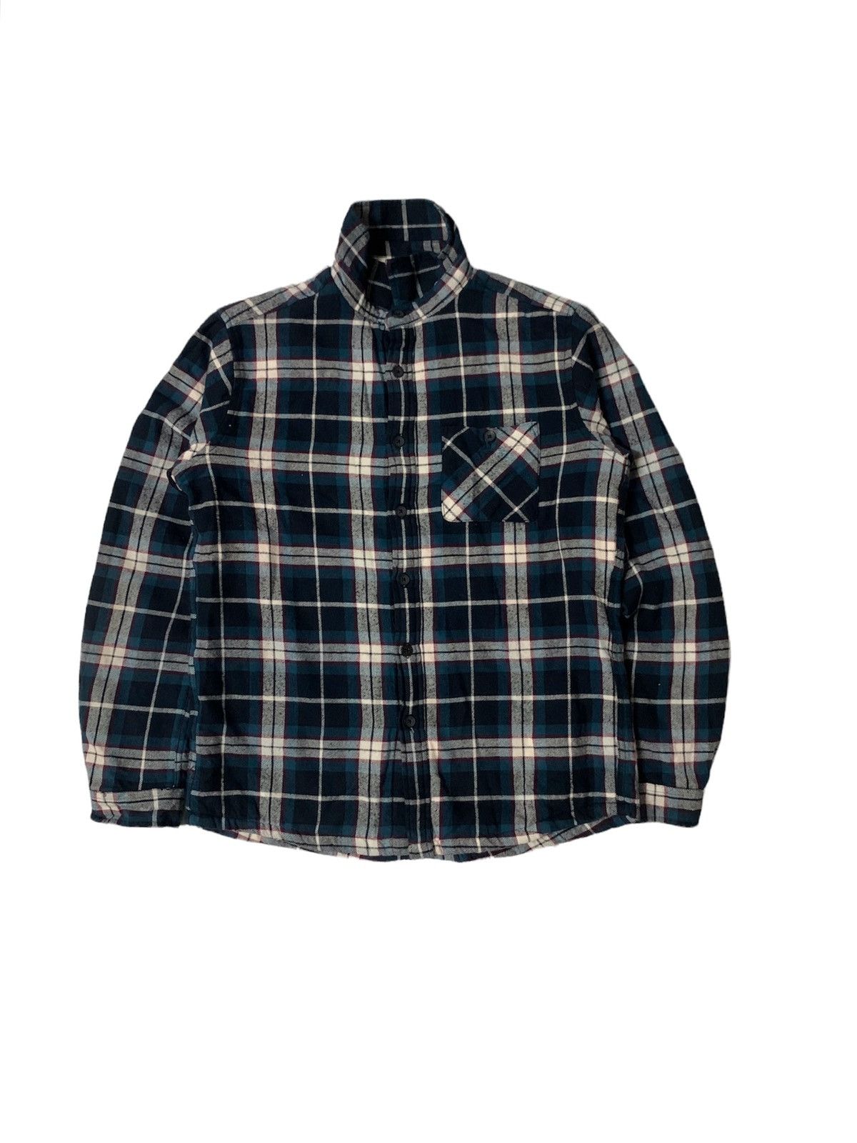 image of Vintage Famock Check Jacket Faux Fur Inside in Multy Color, Men's (Size Small)
