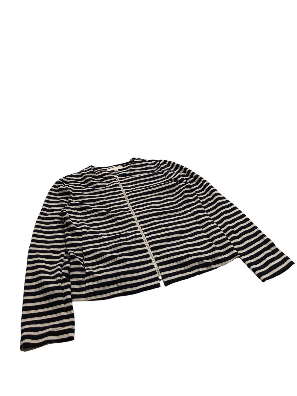 Uniqlo Uniqlo Striped Zipper Light Jacket Size S / US 4 / IT 40 - 4 Thumbnail