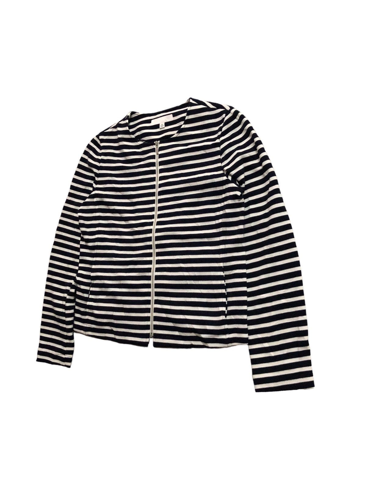 Uniqlo Uniqlo Striped Zipper Light Jacket Size S / US 4 / IT 40 - 3 Thumbnail