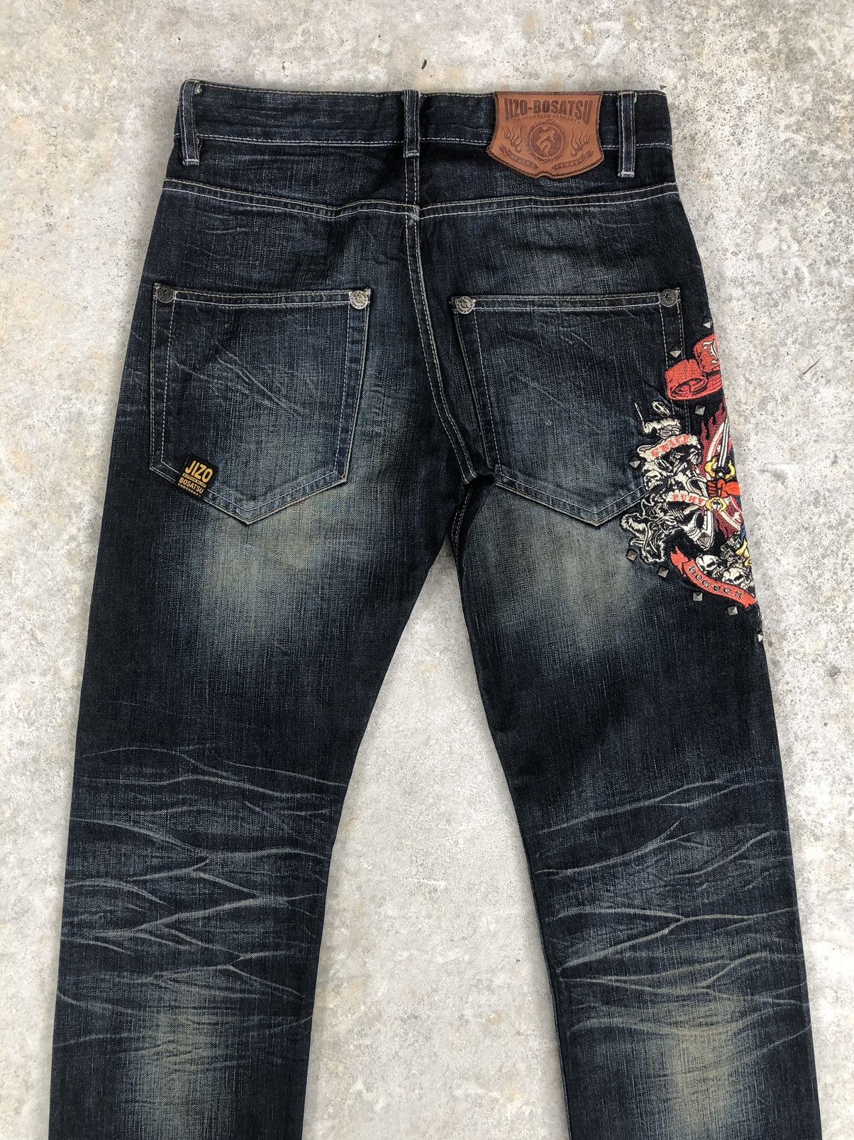 Japanese Brand Japanese Bosatsu Embroidered Jeans Distressed Jeans Size US 30 / EU 46 - 8 Thumbnail