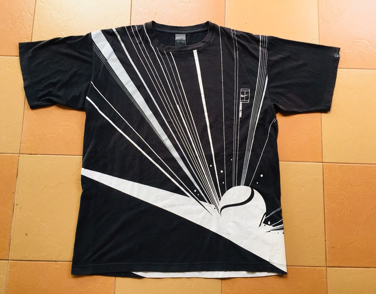 Nike Vintage Nike tennis Swoosh all over printed Y2K Size US XL / EU 56 / 4 - 2 Thumbnail