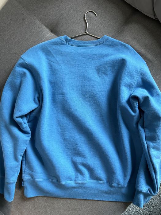 Baby blue supreme crewneck hot sale