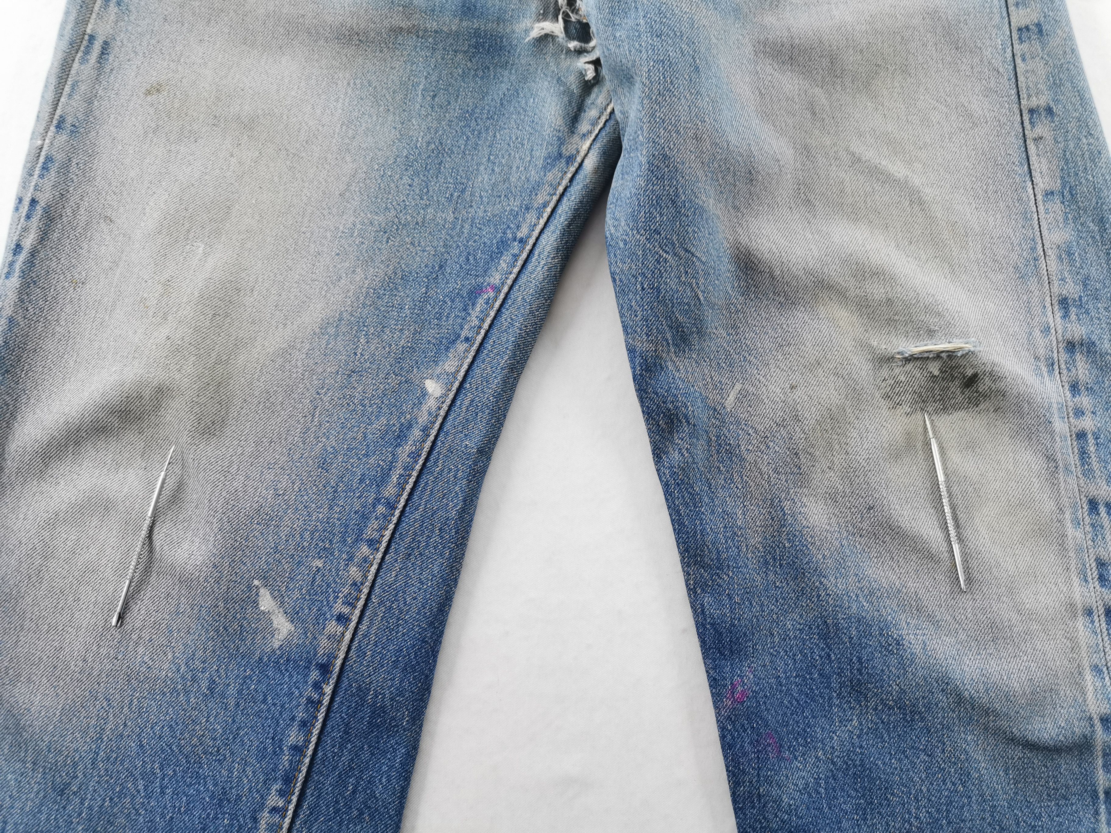 Levi's Distressed Levis Lot 501 Rindem Made In USA Size 35/36x35 Size US 35 - 8 Thumbnail