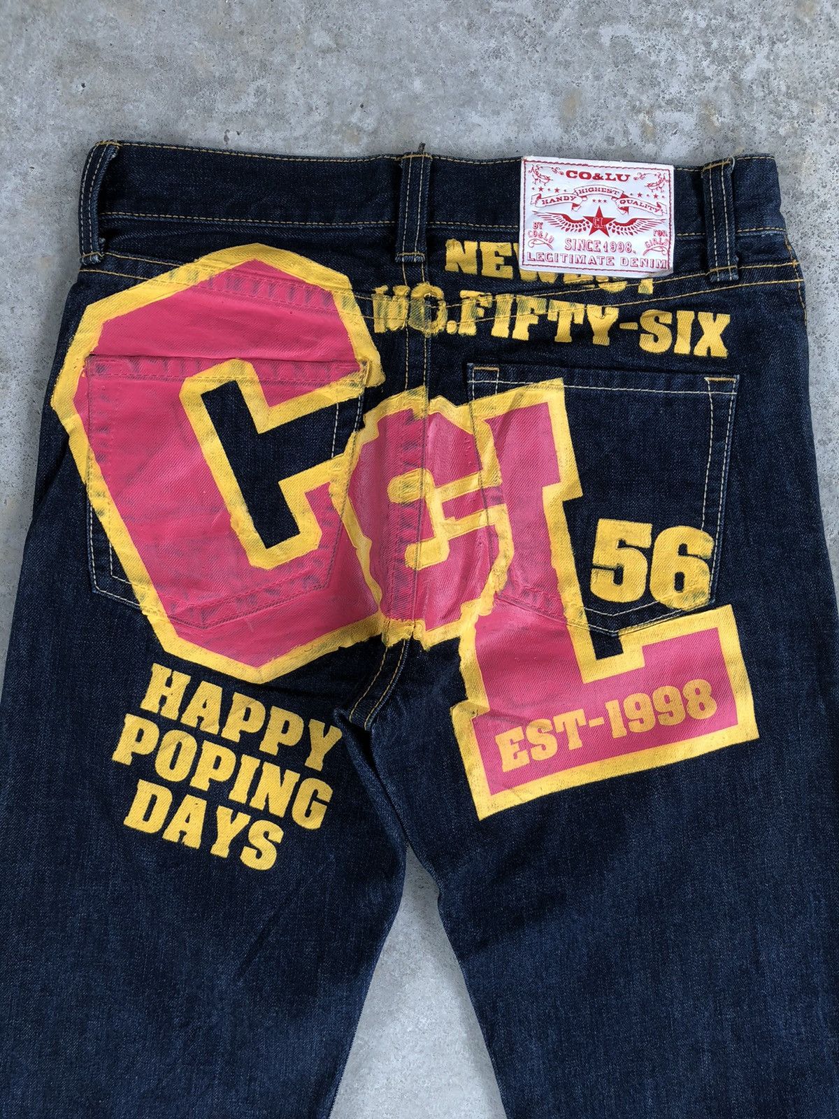 Japanese Brand Vintage Co&Lu Daicock Evisu Style Selvedge Big Logo Size US 31 - 8 Thumbnail