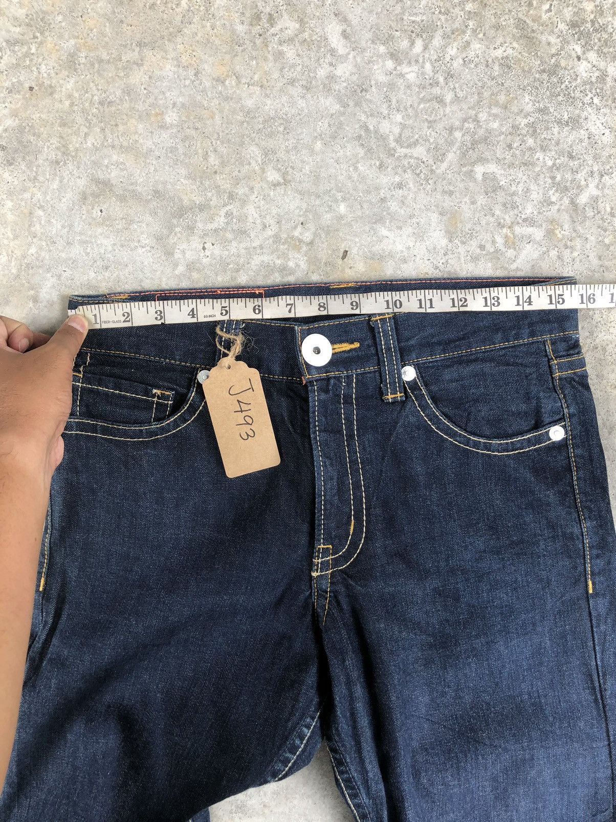 Japanese Brand Vintage Co&Lu Daicock Evisu Style Selvedge Big Logo Size US 31 - 15 Thumbnail