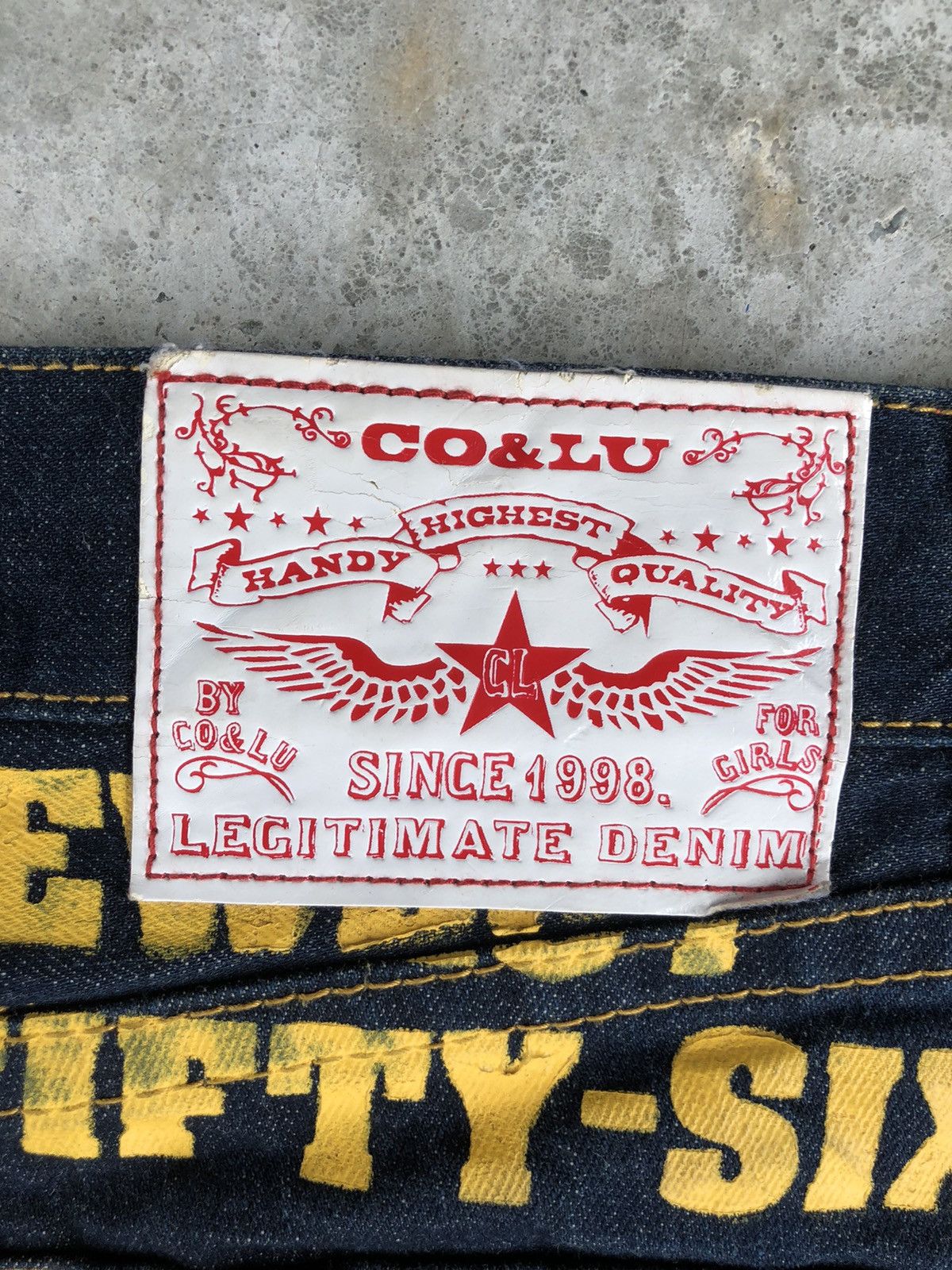 Japanese Brand Vintage Co&Lu Daicock Evisu Style Selvedge Big Logo Size US 31 - 9 Thumbnail