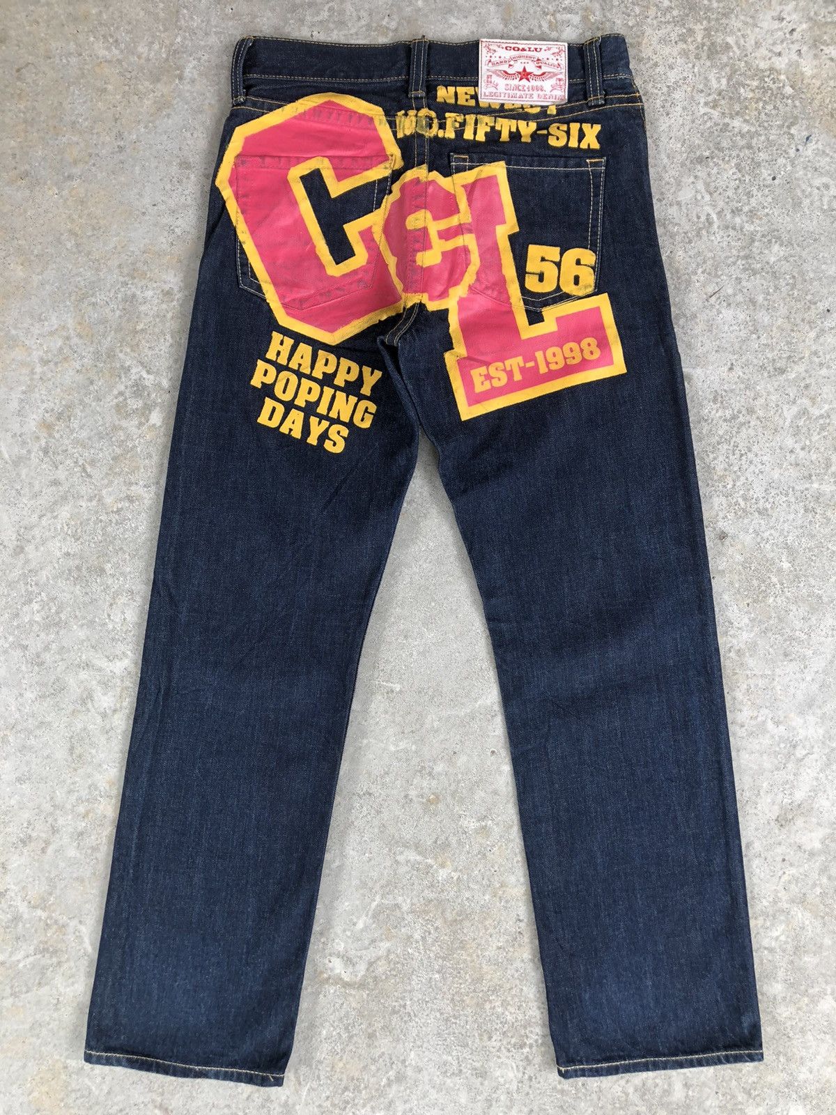 Japanese Brand Vintage Co&Lu Daicock Evisu Style Selvedge Big Logo Size US 31 - 1 Thumbnail