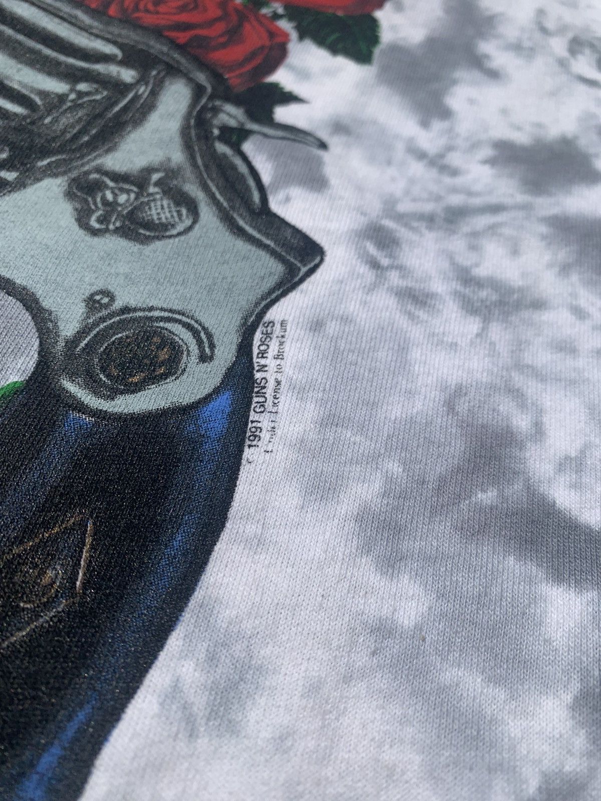Brockum 1991 Vintage Gun N Roses Tye Dye T-Shirt Size US XL / EU 56 / 4 - 7 Thumbnail