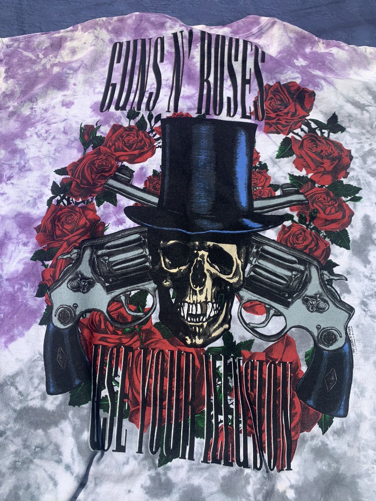Brockum 1991 Vintage Gun N Roses Tye Dye T-Shirt Size US XL / EU 56 / 4 - 3 Thumbnail