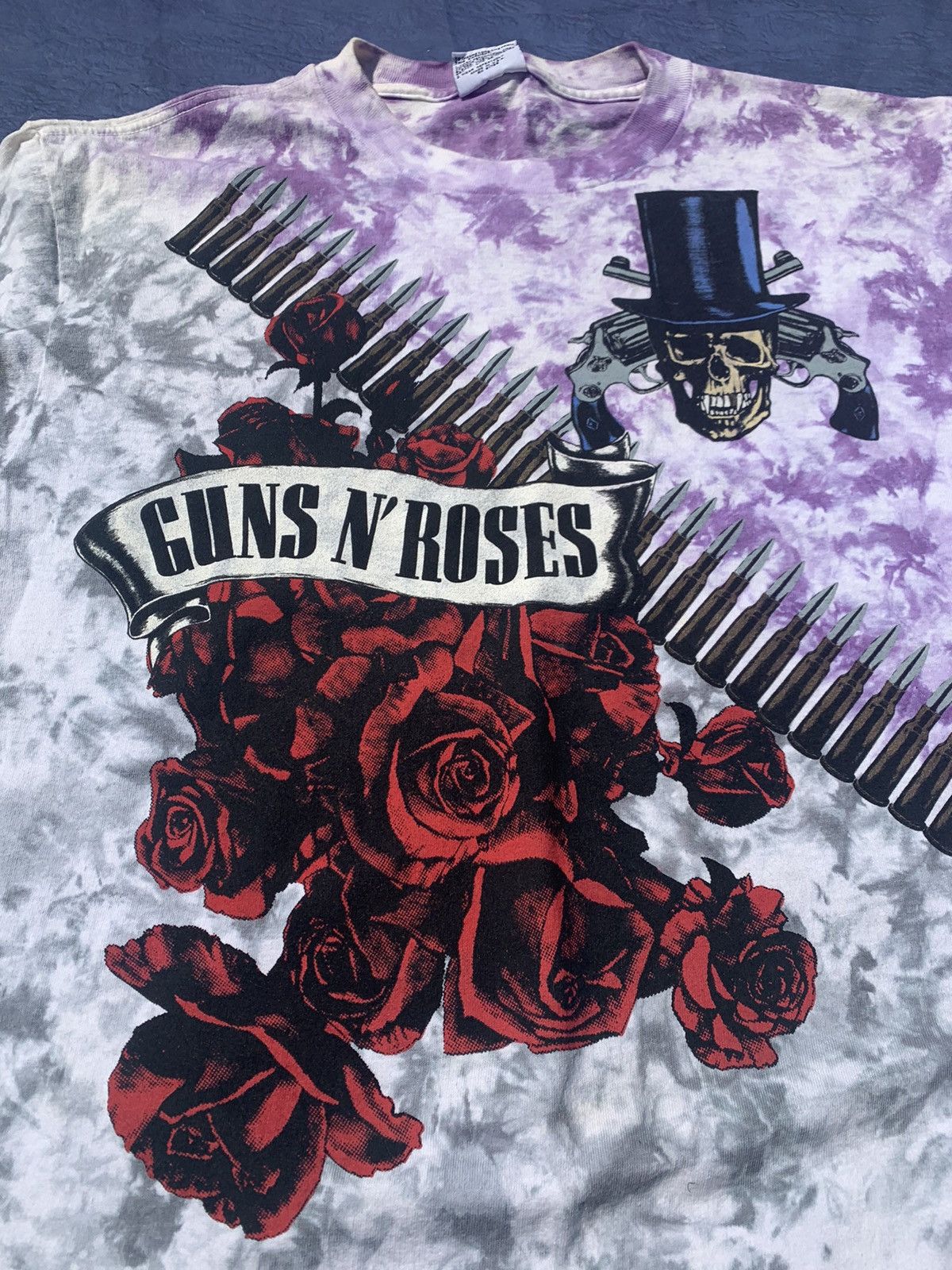 Brockum 1991 Vintage Gun N Roses Tye Dye T-Shirt Size US XL / EU 56 / 4 - 4 Thumbnail