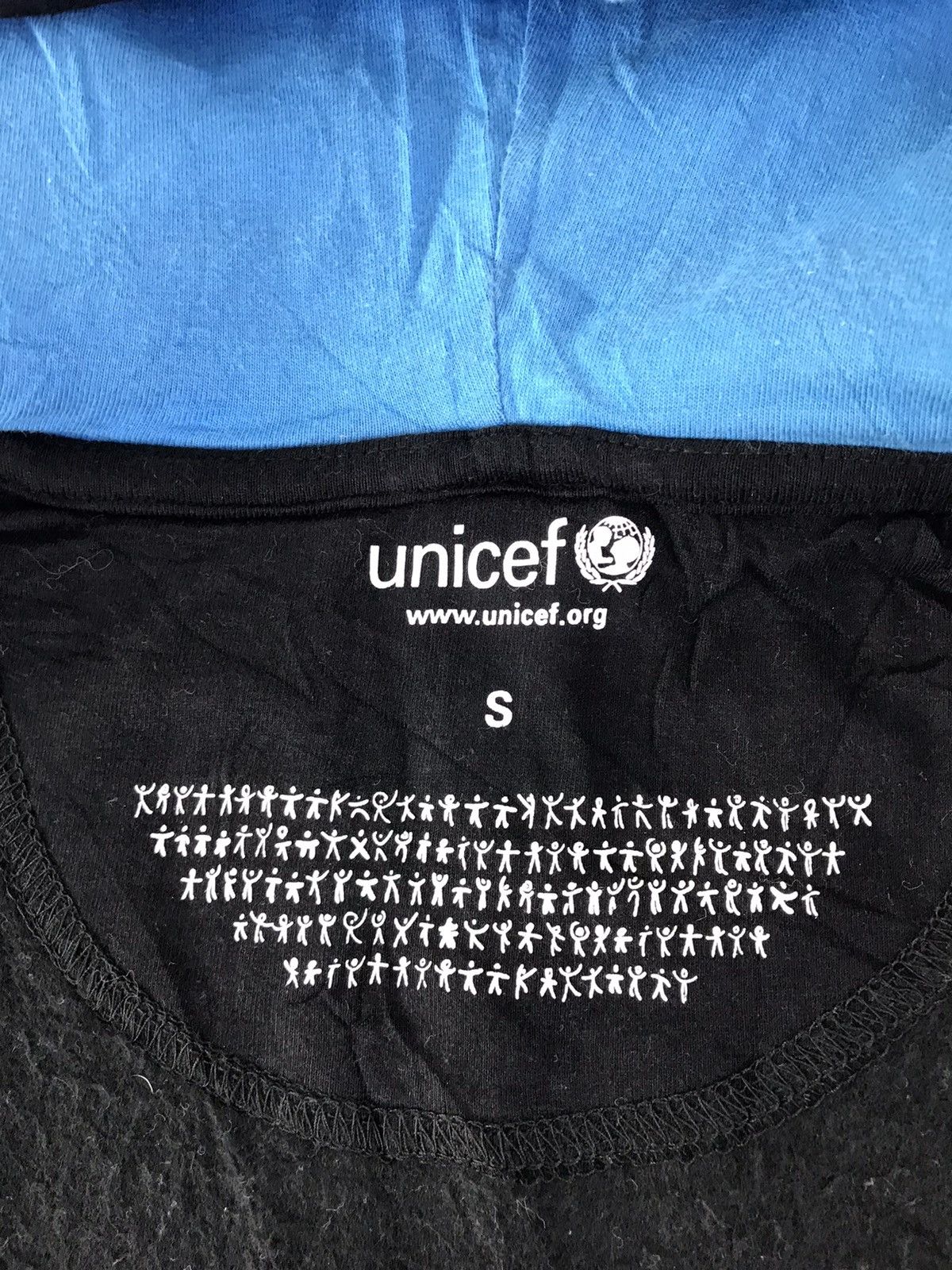 Vintage UNICEF Classic Design Hoodies Jacket Zip Up Big Logo K2315j Size US M / EU 48-50 / 2 - 6 Thumbnail