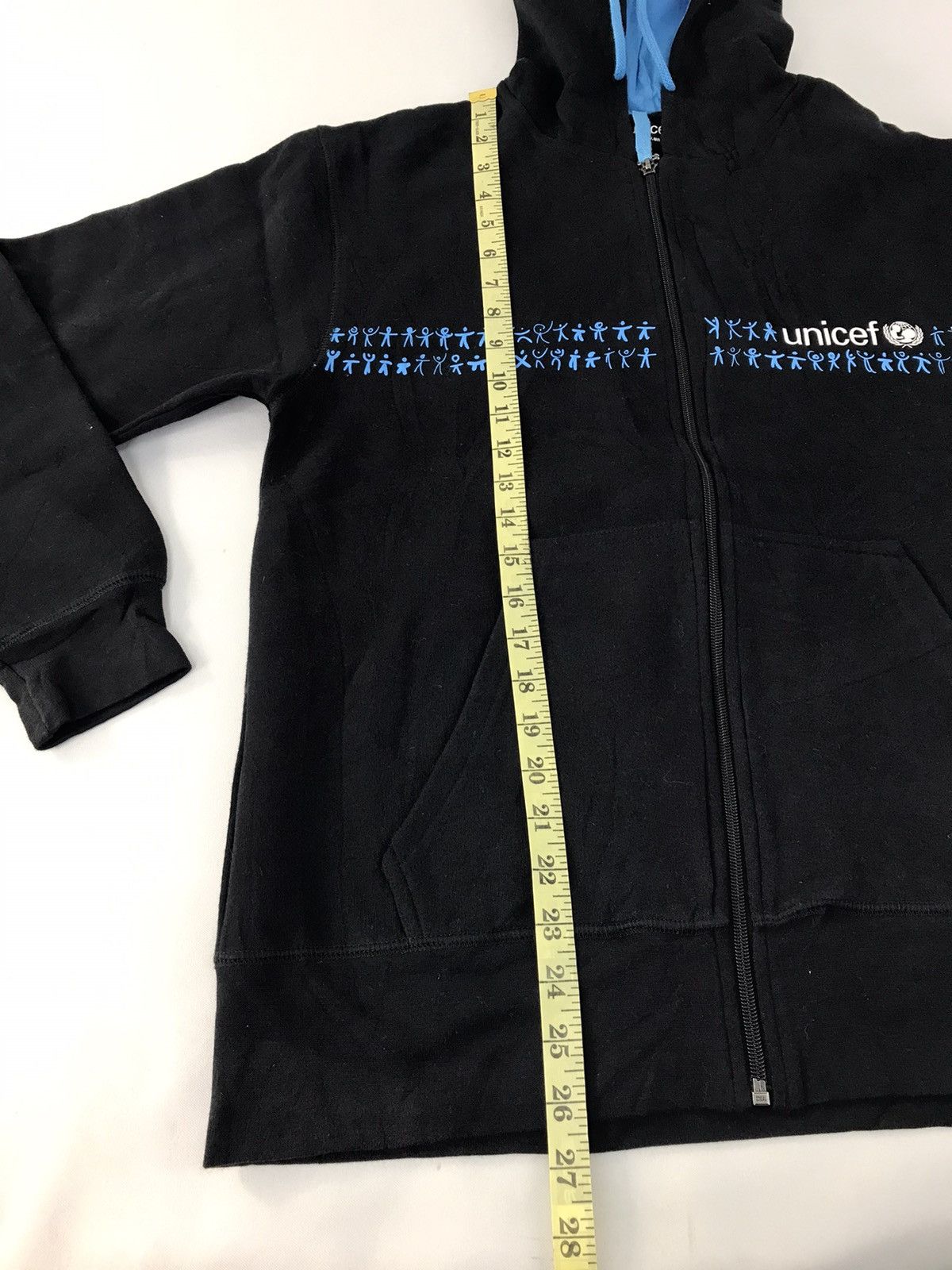 Vintage UNICEF Classic Design Hoodies Jacket Zip Up Big Logo K2315j Size US M / EU 48-50 / 2 - 10 Thumbnail