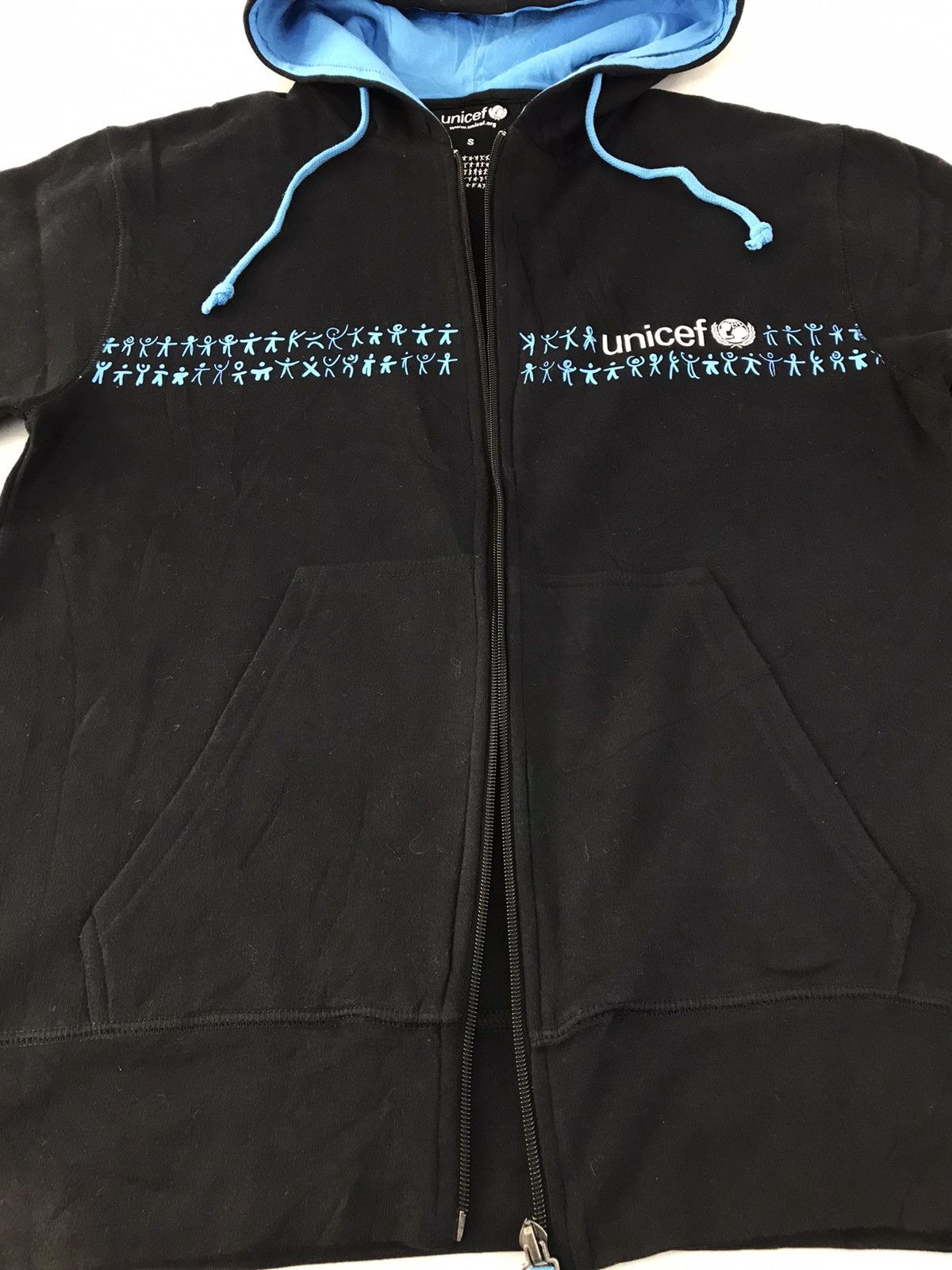Vintage UNICEF Classic Design Hoodies Jacket Zip Up Big Logo K2315j Size US M / EU 48-50 / 2 - 3 Thumbnail