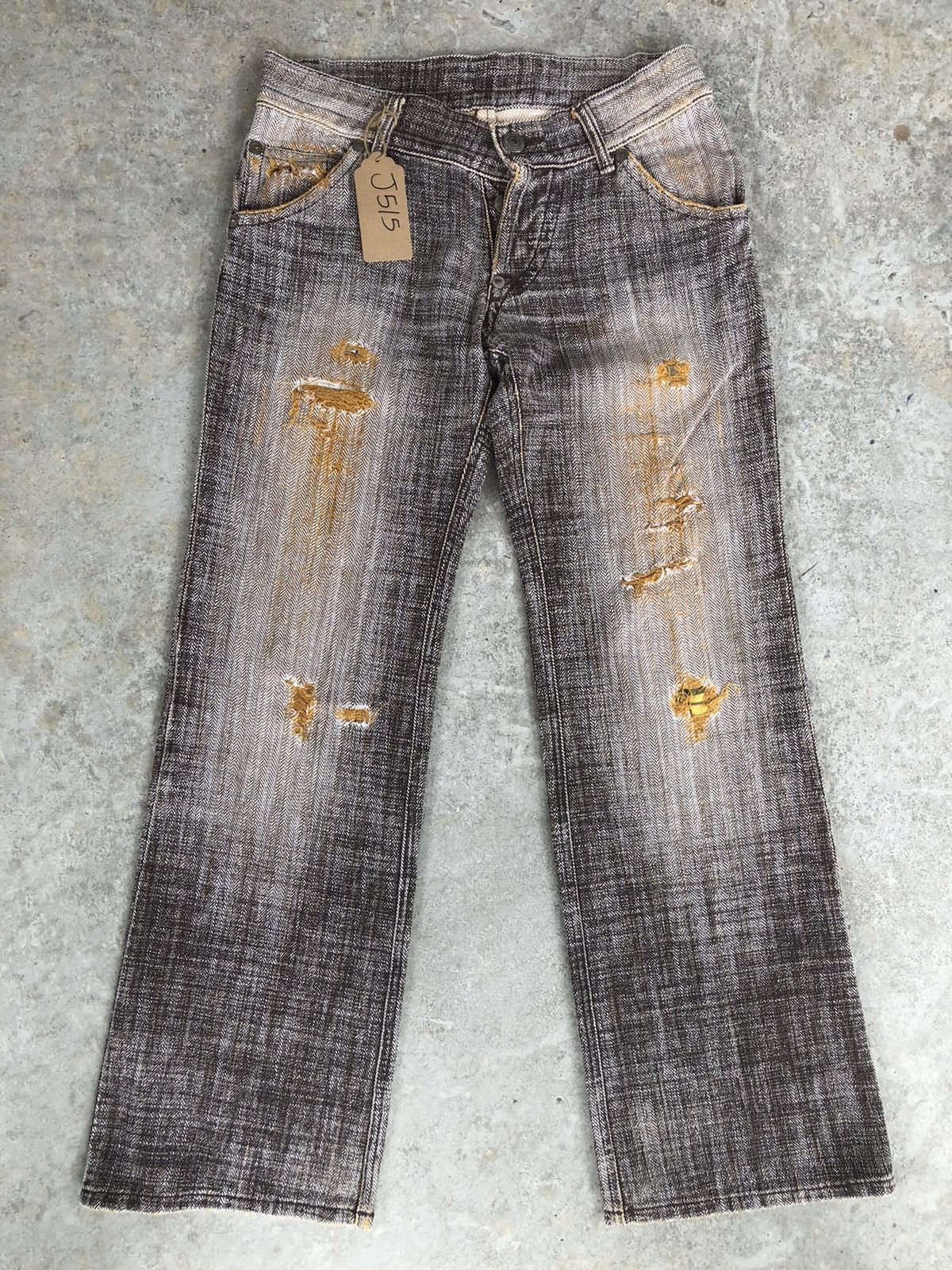 Japanese Brand Rare 291295 Homme Flared Jeans Bootcut Size US 32 / EU 48 - 1 Thumbnail