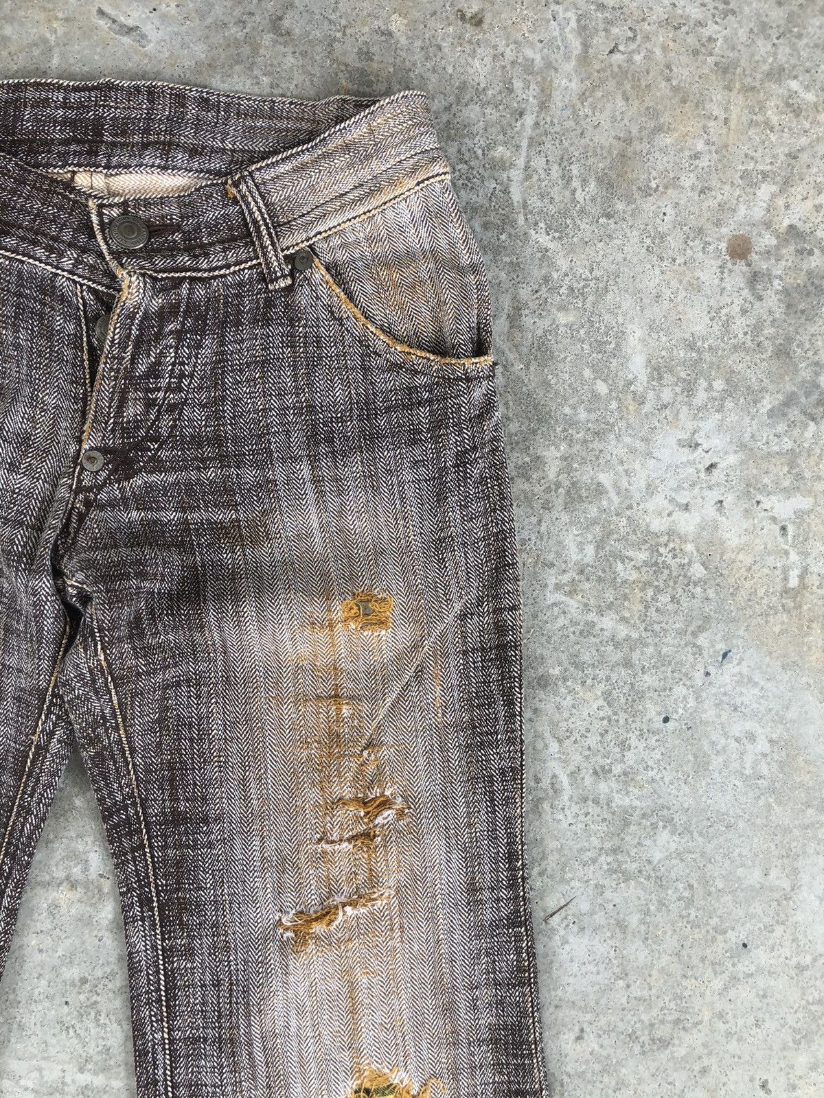 Japanese Brand Rare 291295 Homme Flared Jeans Bootcut Size US 32 / EU 48 - 5 Thumbnail