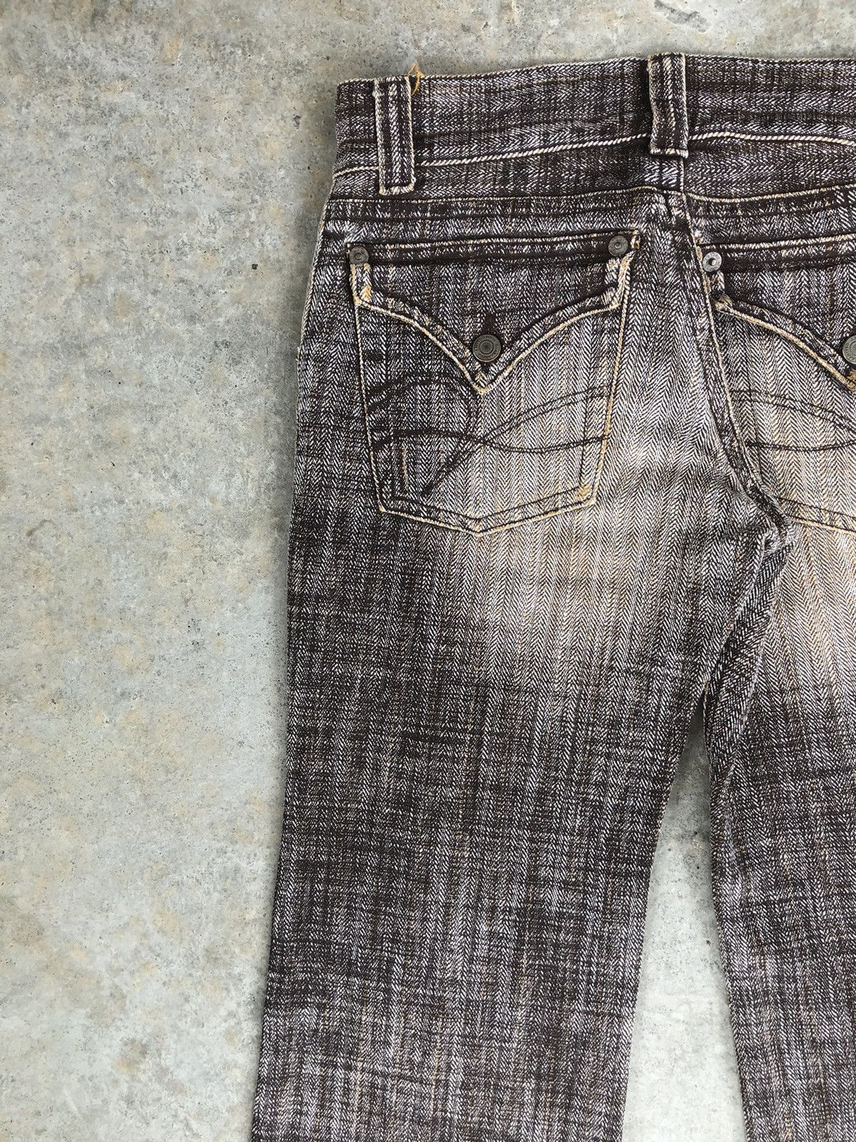 Japanese Brand Rare 291295 Homme Flared Jeans Bootcut Size US 32 / EU 48 - 11 Thumbnail