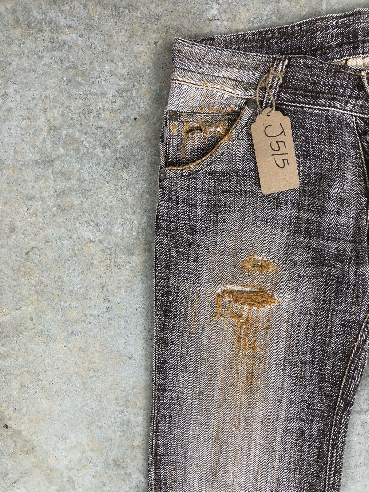 Japanese Brand Rare 291295 Homme Flared Jeans Bootcut Size US 32 / EU 48 - 4 Thumbnail