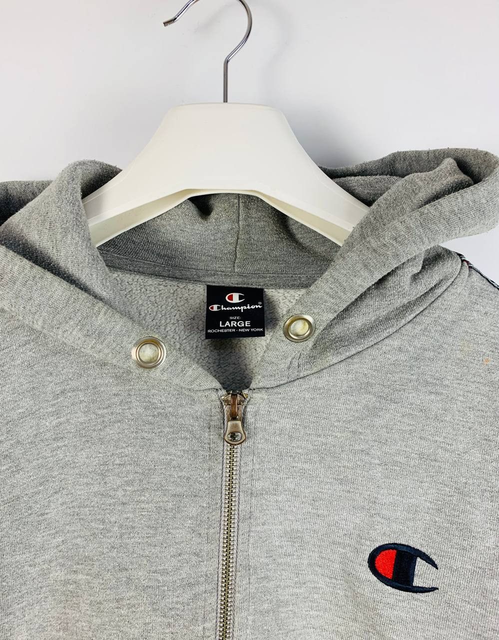 Champion Champion vintage hoodie lampas grey L Size US L / EU 52-54 / 3 - 2 Thumbnail