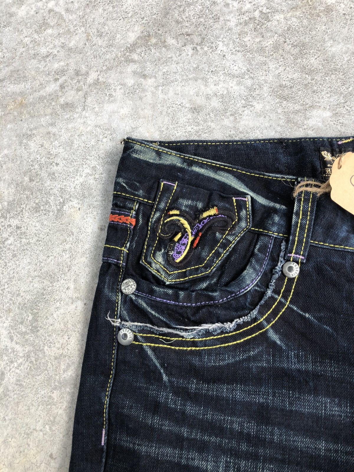 Japanese Brand Japanese Riobera Embroidered Jeans Skulls Distressed Size US 30 / EU 46 - 6 Thumbnail