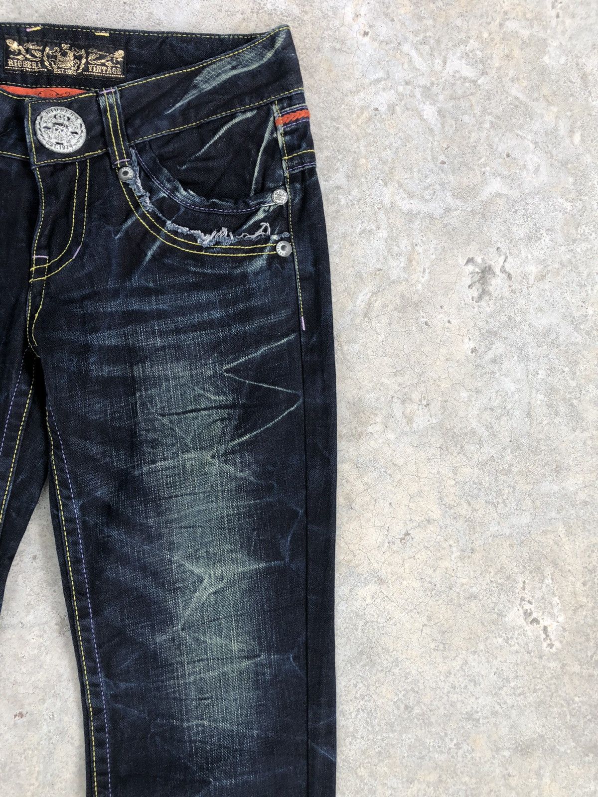 Japanese Brand Japanese Riobera Embroidered Jeans Skulls Distressed Size US 30 / EU 46 - 5 Thumbnail