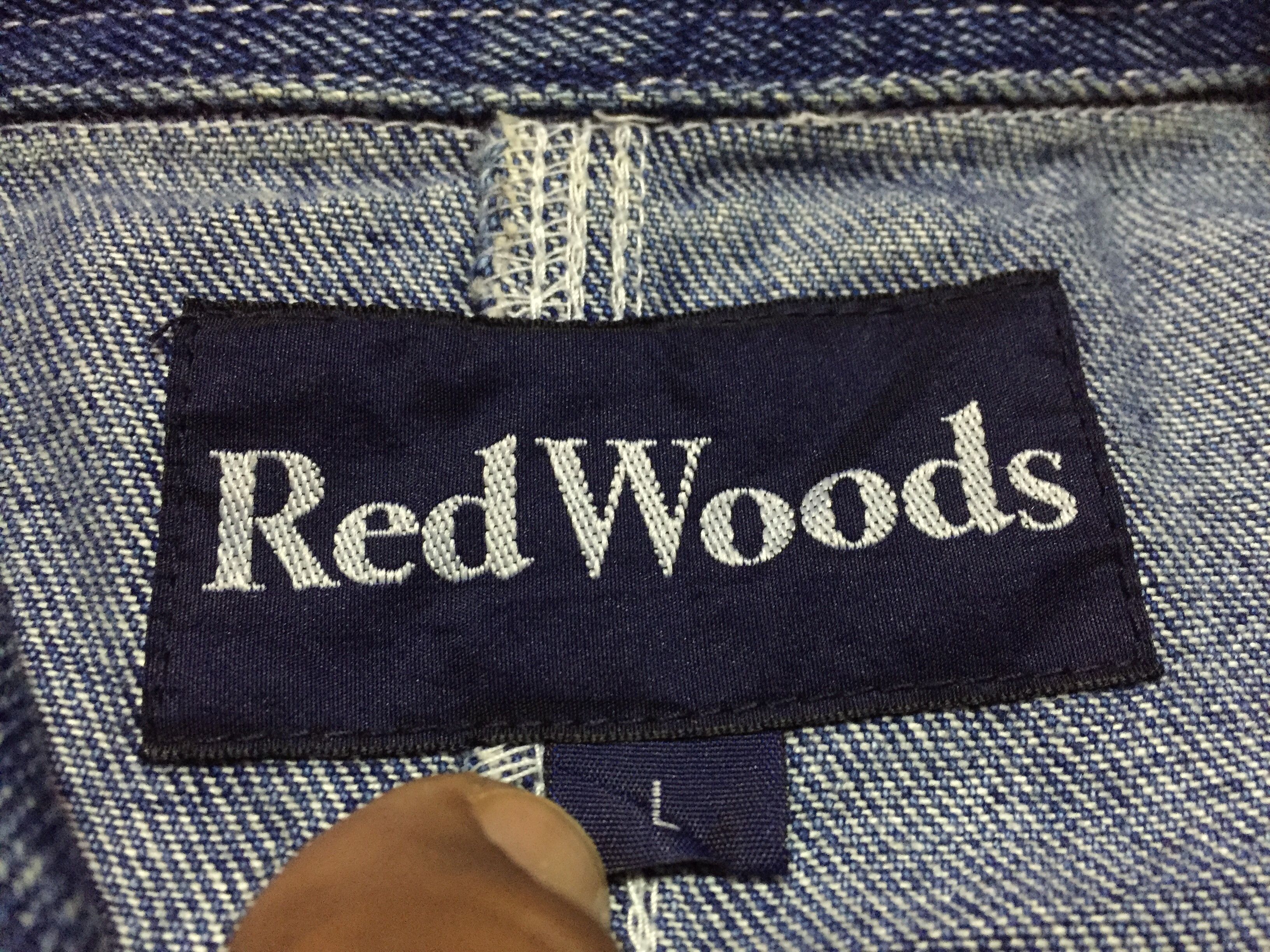 Japanese Brand Red Woods Denim Jackets Size L Size US L / EU 52-54 / 3 - 4 Thumbnail