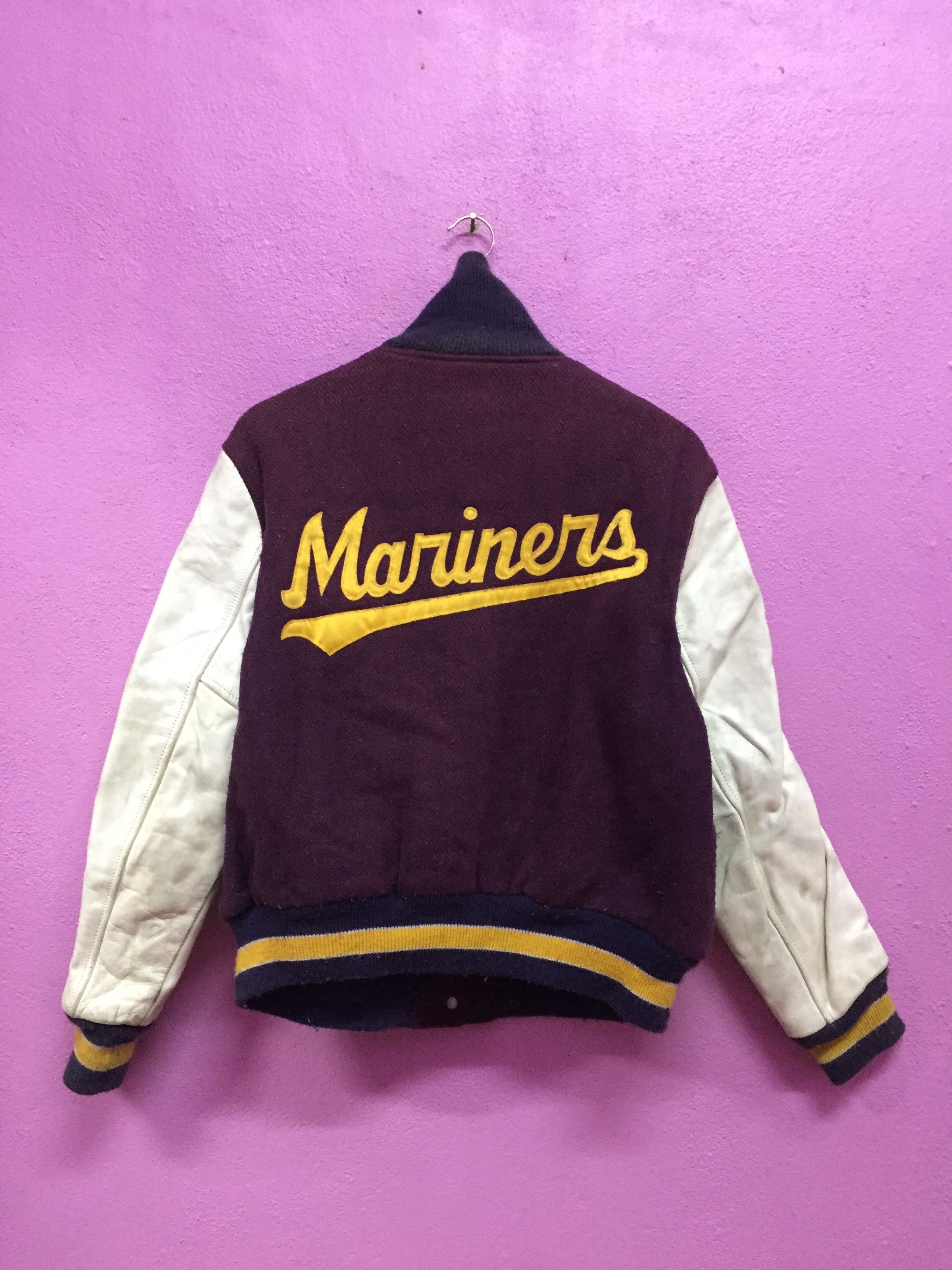 Vintage Vintage Mariners Varsity Jackets Size US L / EU 52-54 / 3 - 1 Thumbnail