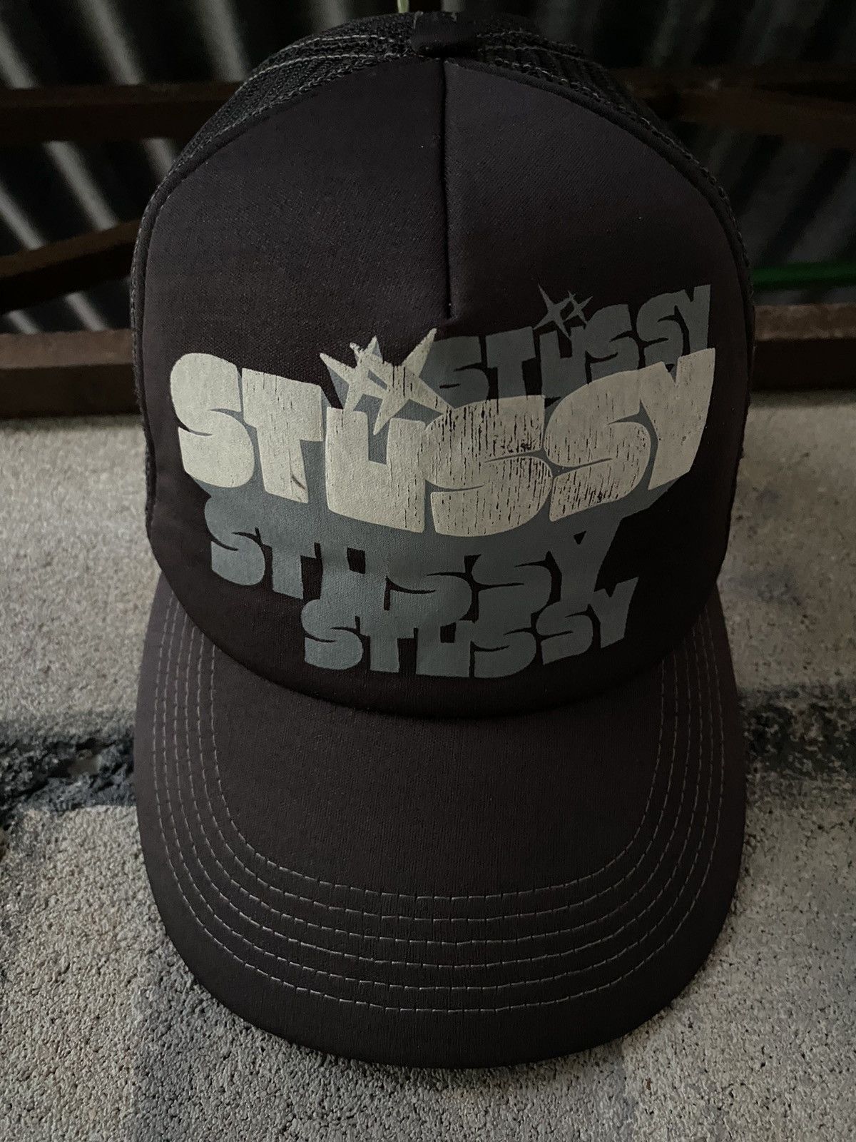 image of Stussy Trucker Hats in Black, Men's