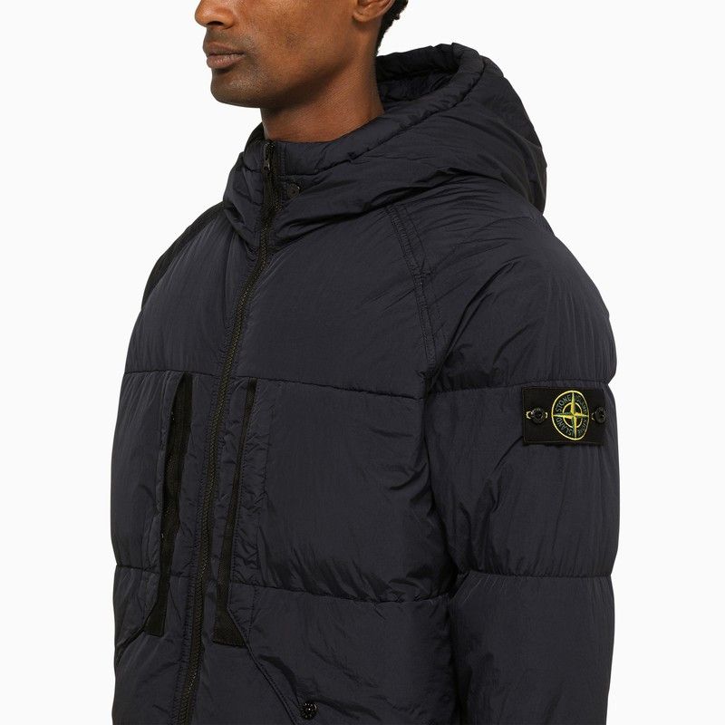 Stone Island Stone Island Nylon Navy Down Jacket Size US M / EU 48-50 / 2 - 4 Thumbnail