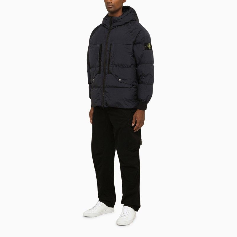 Stone Island Stone Island Nylon Navy Down Jacket Size US M / EU 48-50 / 2 - 2 Thumbnail