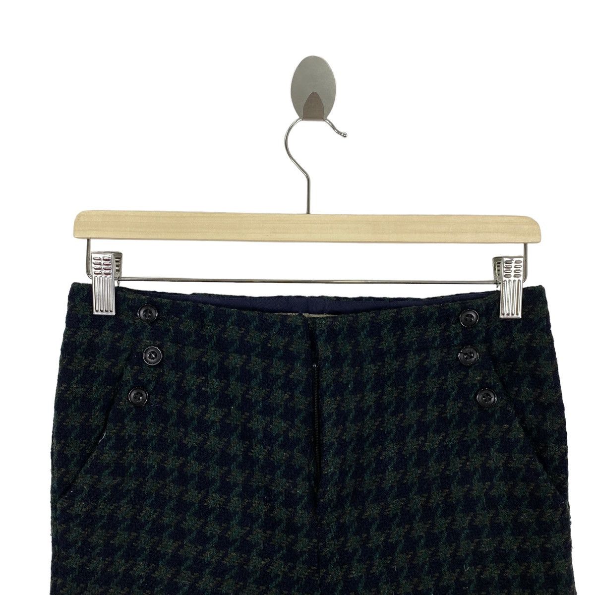 Japanese Brand × Vintage Vintage 90s HUMAN WOMAN Japanese Brand Wool Check Tartan Size 28" / US 6 / IT 42 - 2 Thumbnail