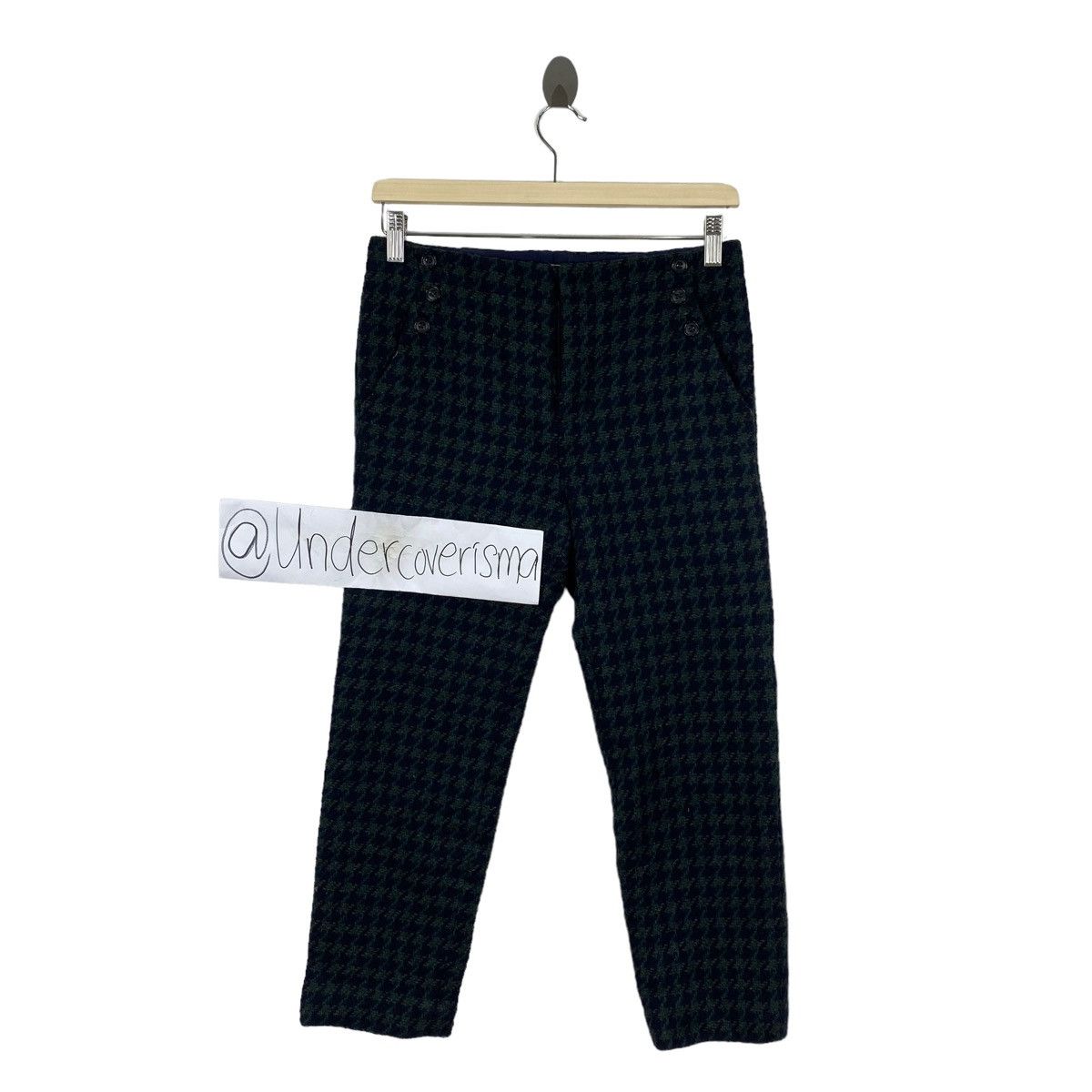 Japanese Brand × Vintage Vintage 90s HUMAN WOMAN Japanese Brand Wool Check Tartan Size 28" / US 6 / IT 42 - 1 Thumbnail