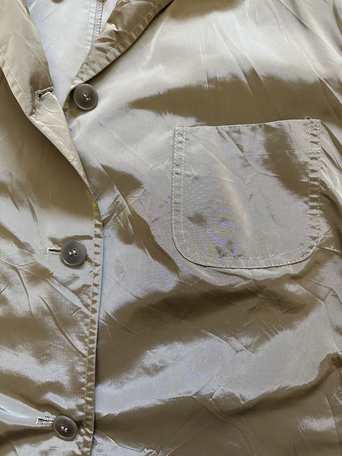 Vintage VINTAGE GRAY NYLON SPORT BLAZER SIZE LARGE Size L / US 10 / IT 46 - 4 Thumbnail