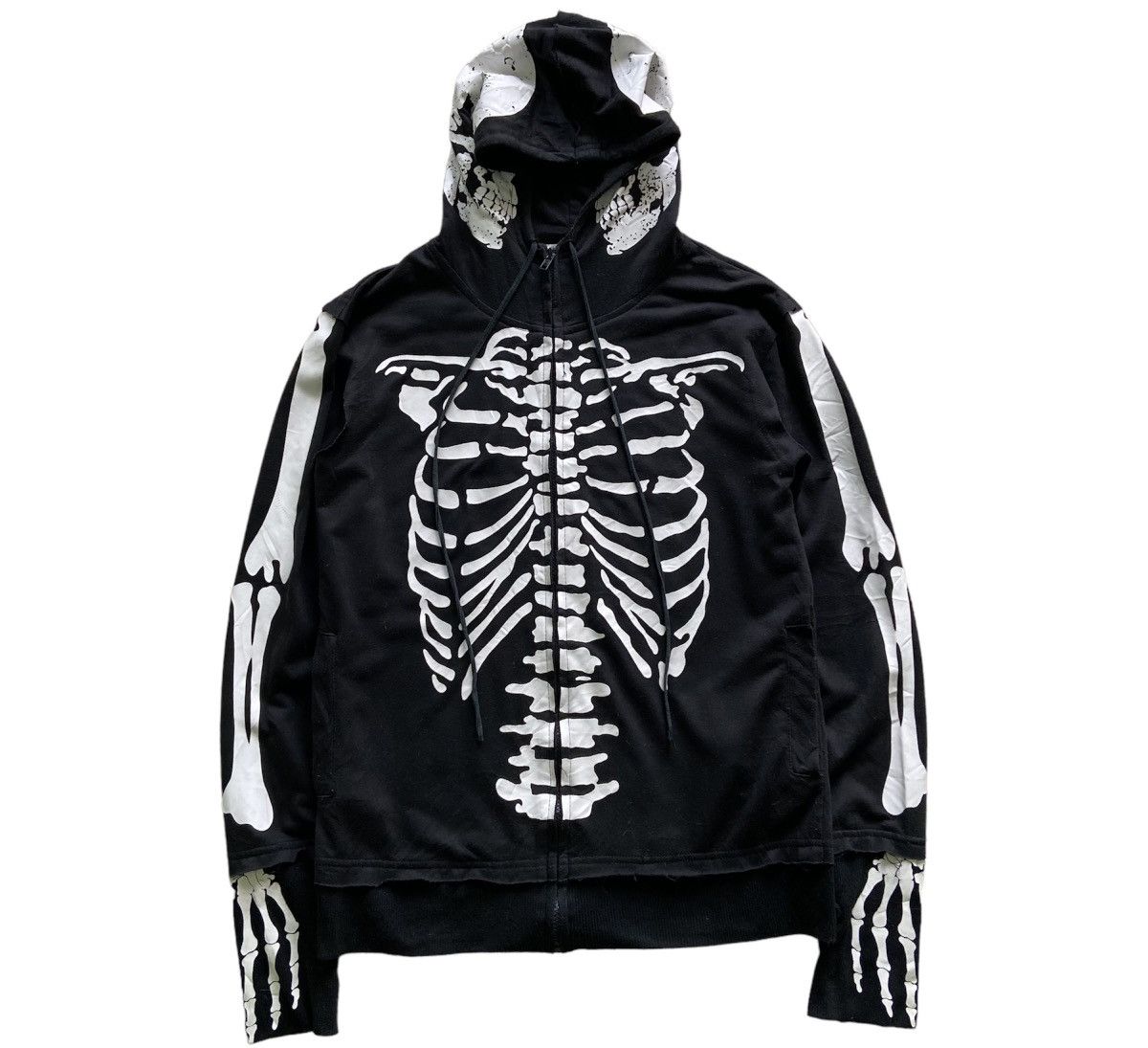 Japanese Brand ACDC Rag Japan Skull Skeleton Hoodie | Grailed